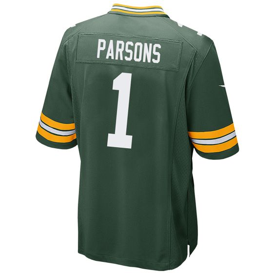 Men's Micah Parsons #1 Green Bay Packers Home Game Jersey-Green