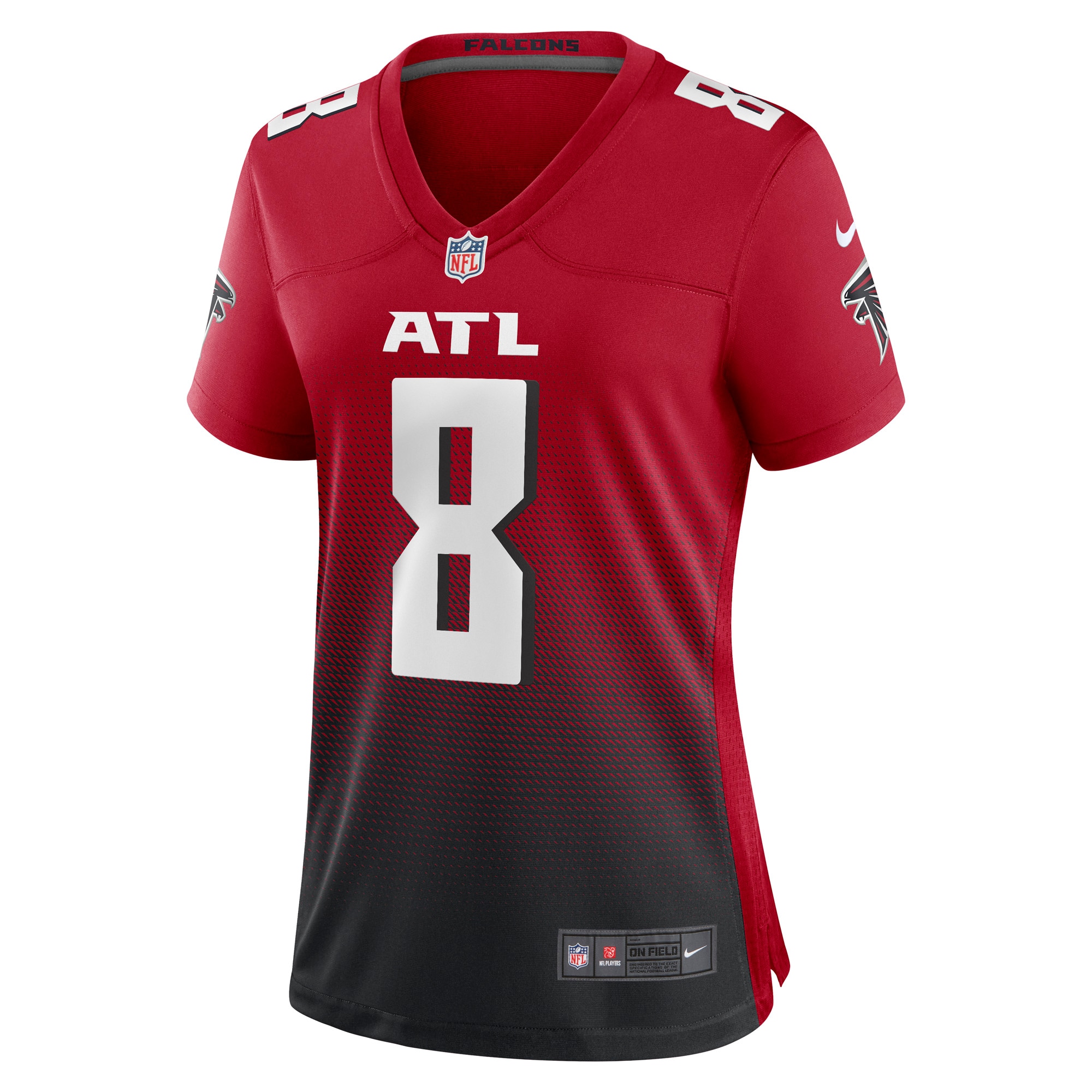 Kyle Pitts Atlanta Falcons Women's 2021 NFL Draft First Round Pick Player Game Jersey - Black