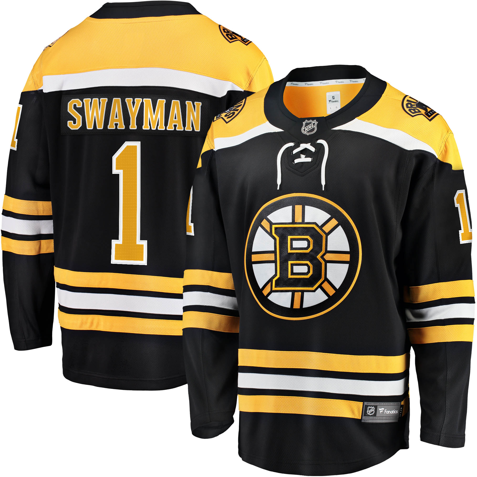 Jeremy Swayman Boston Bruins 2017/18 Home Breakaway Replica Jersey - Black