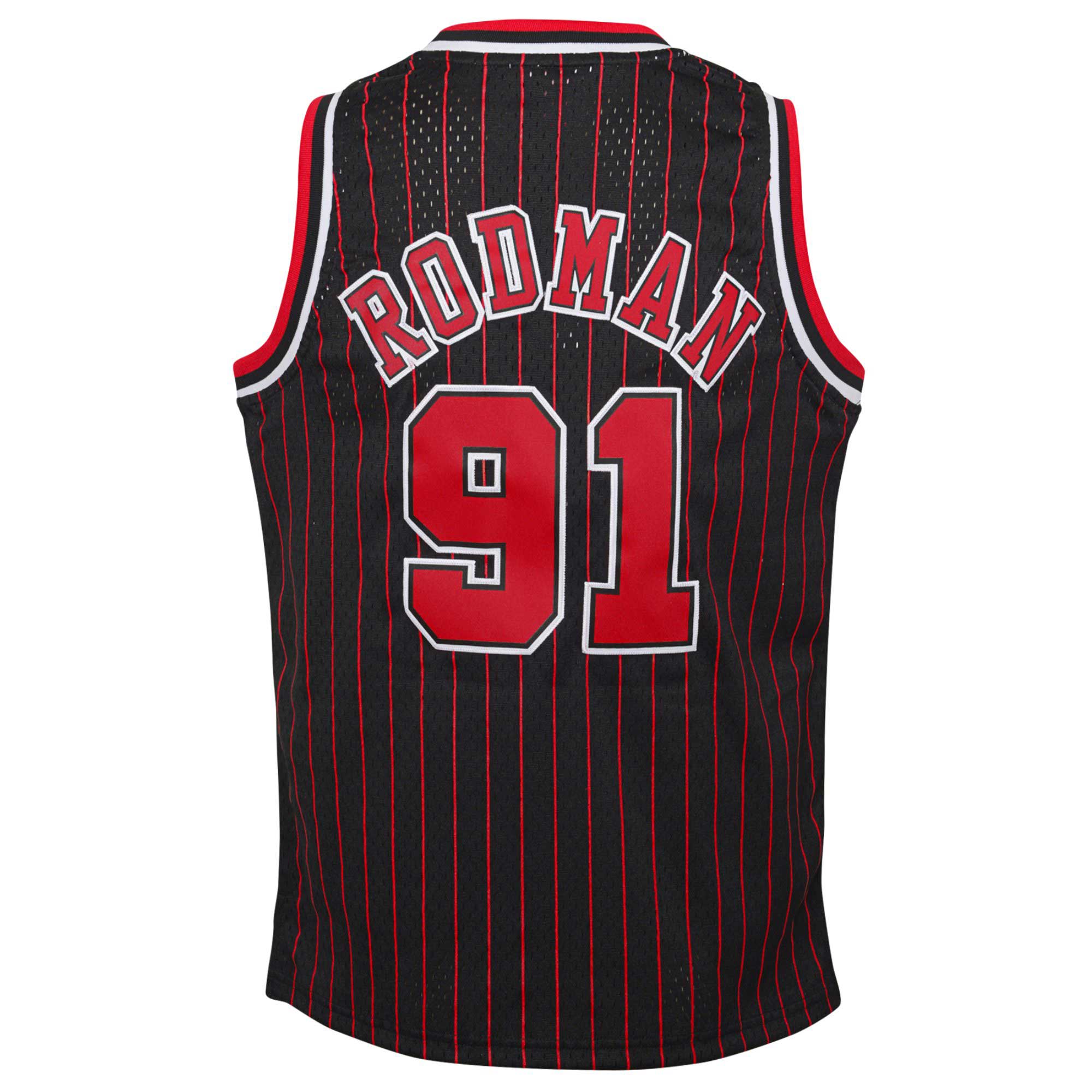 Dennis Rodman Chicago Bulls Mitchell & Ness Youth 1995/96 Hardwood Classics Swingman Jersey - Black