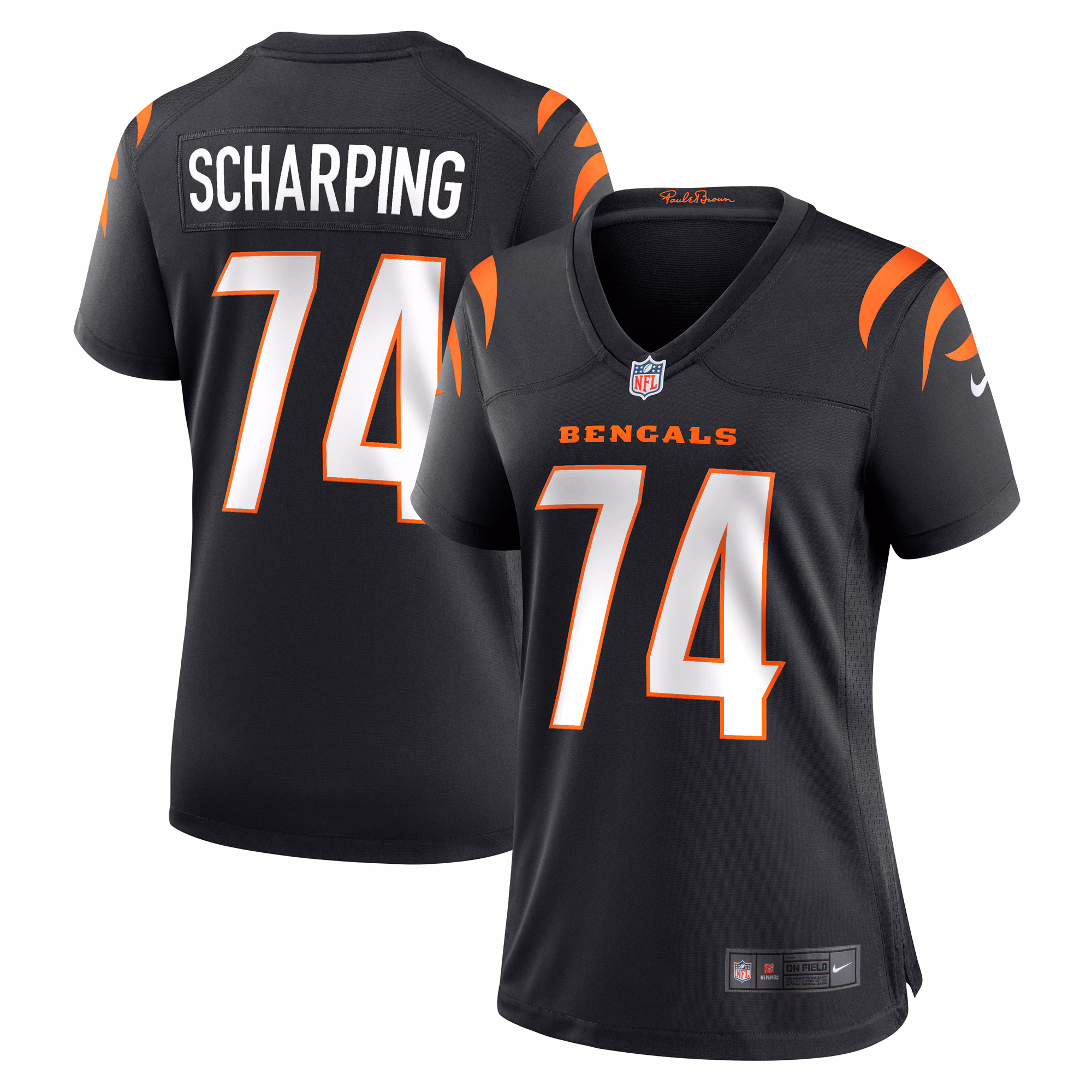 Max Scharping Cincinnati Bengals Women's Game Player Jersey - Black