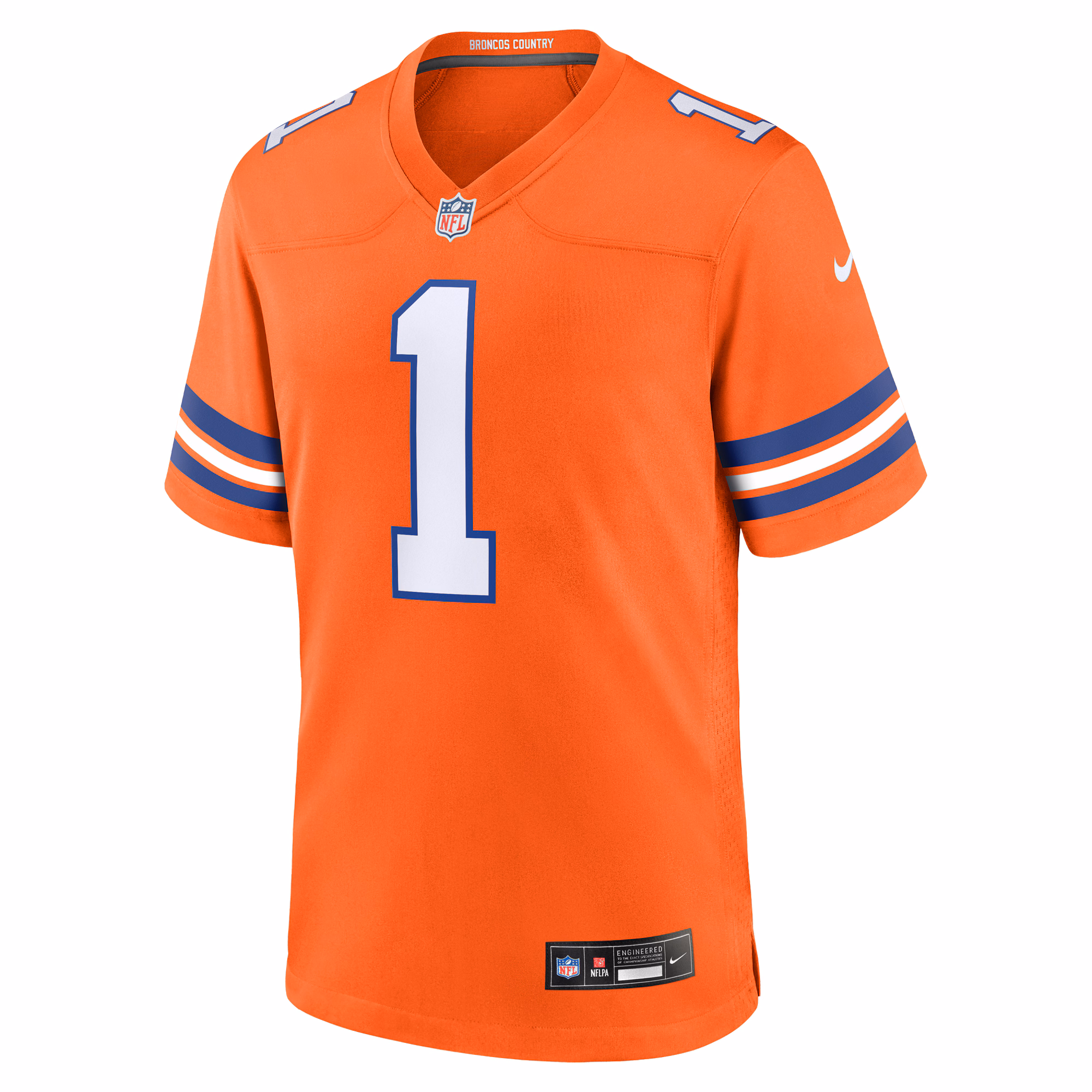 Jason Elam Denver Broncos Mile High Collection 1977 Throwback Retired Player Game Jersey - Orange