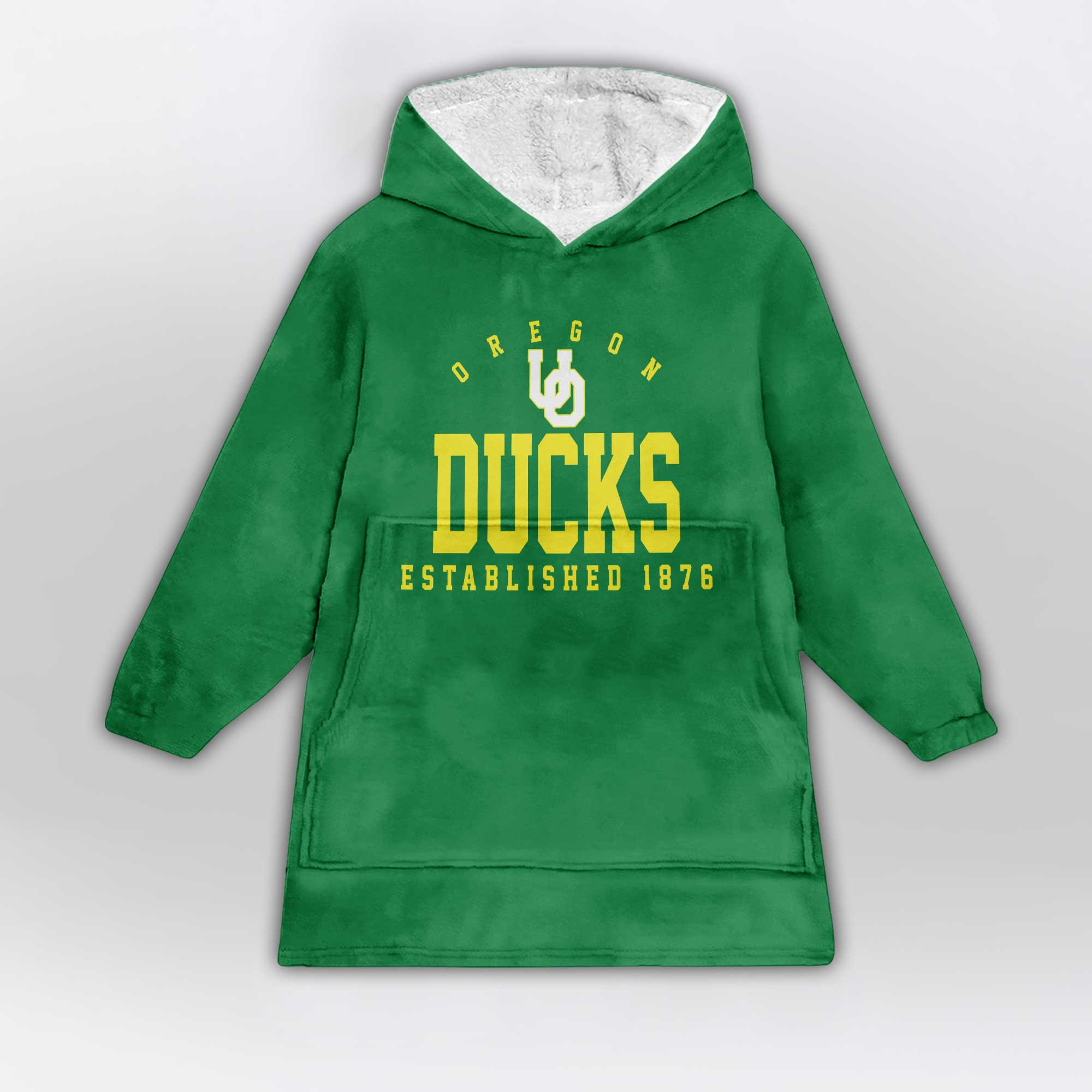 Kid Oregon Football Unisex Blanket Hoodie
