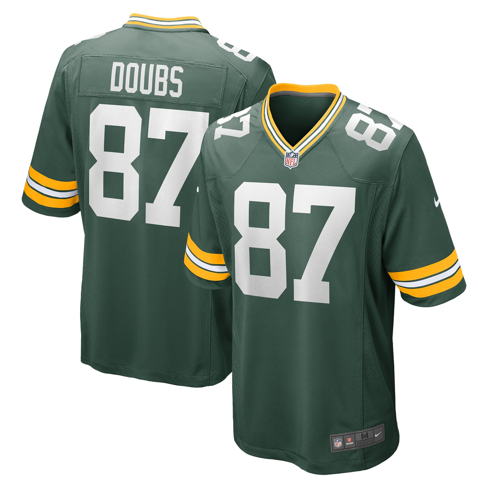 Romeo Doubs Green Bay Packers Game Player Jersey - White
