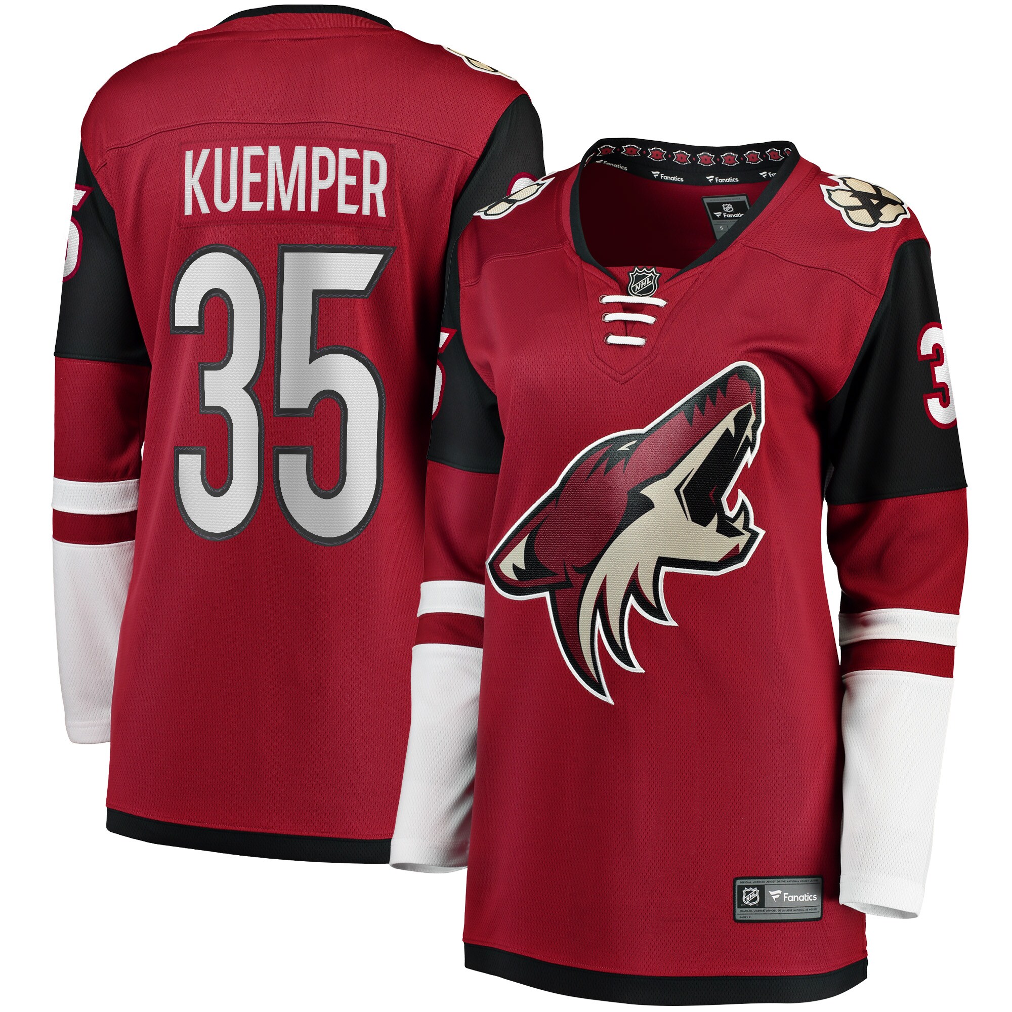 Darcy Kuemper Arizona Coyotes Women's Home Premier Breakaway Player Jersey - Garnet
