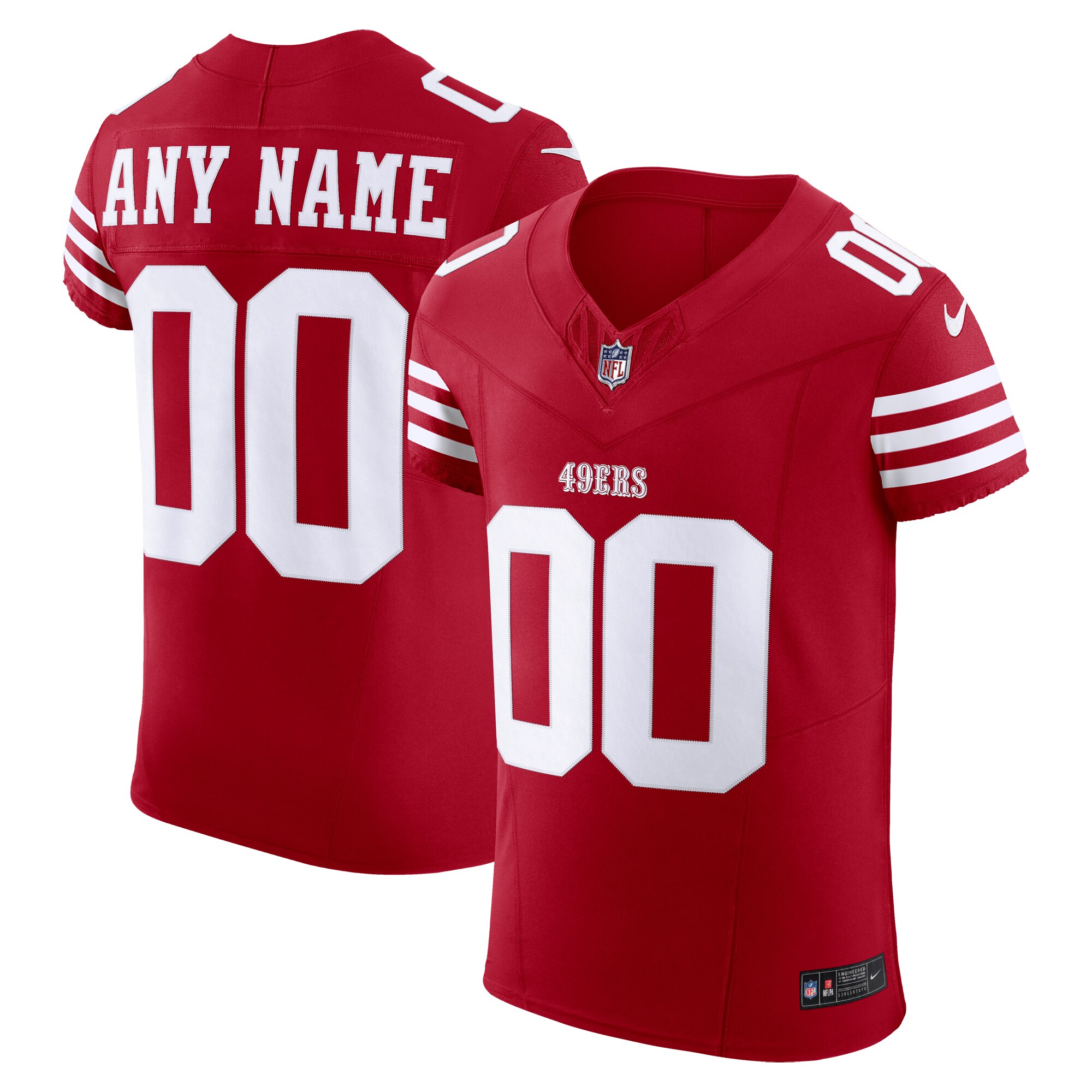 San Francisco 49ers  Vapor F.U.S.E. Elite Custom Jersey - Scarlet