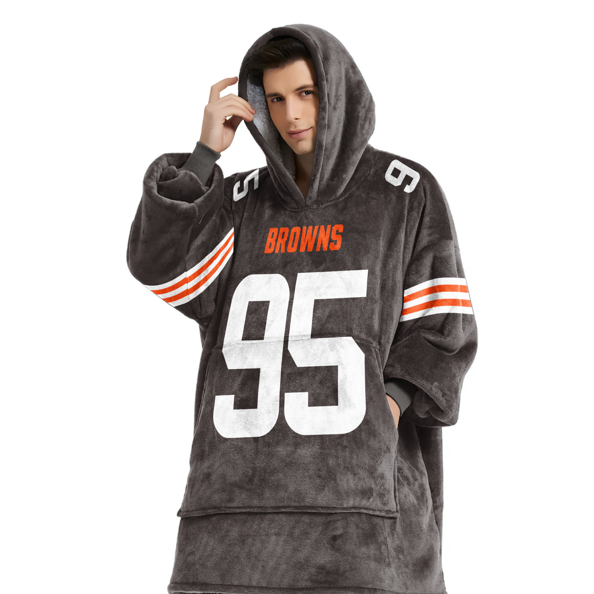 Adult M.G. 95 Cleveland Football Unisex Blanket Hoodie