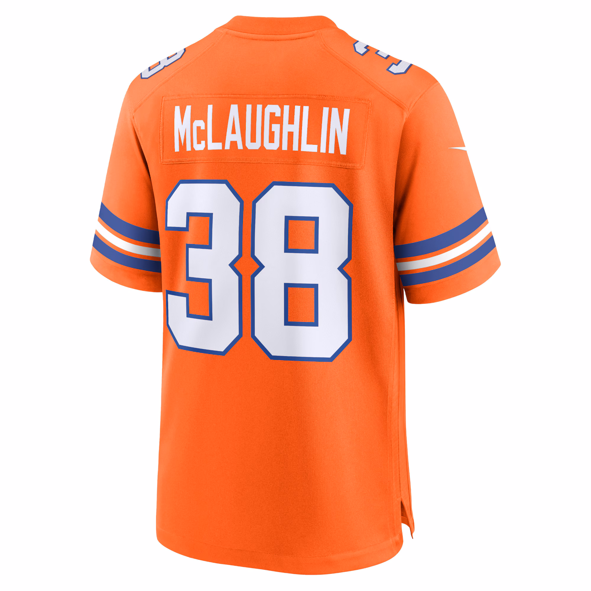 Jaleel McLaughlin Denver Broncos Mile High Collection 1977 Throwback Player Game Jersey - Orange