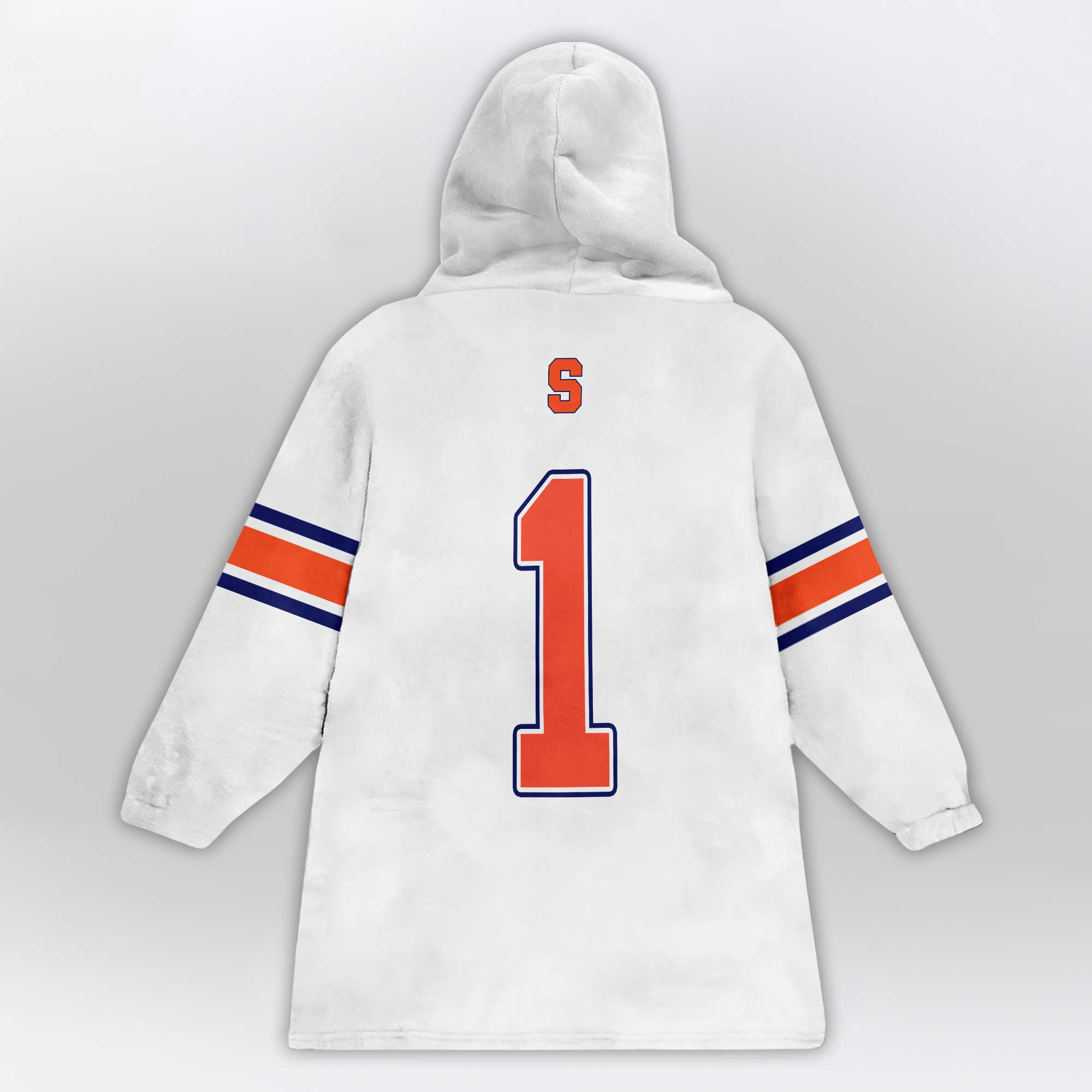 Adult #1 Syracuse Football Unisex Blanket Hoodie