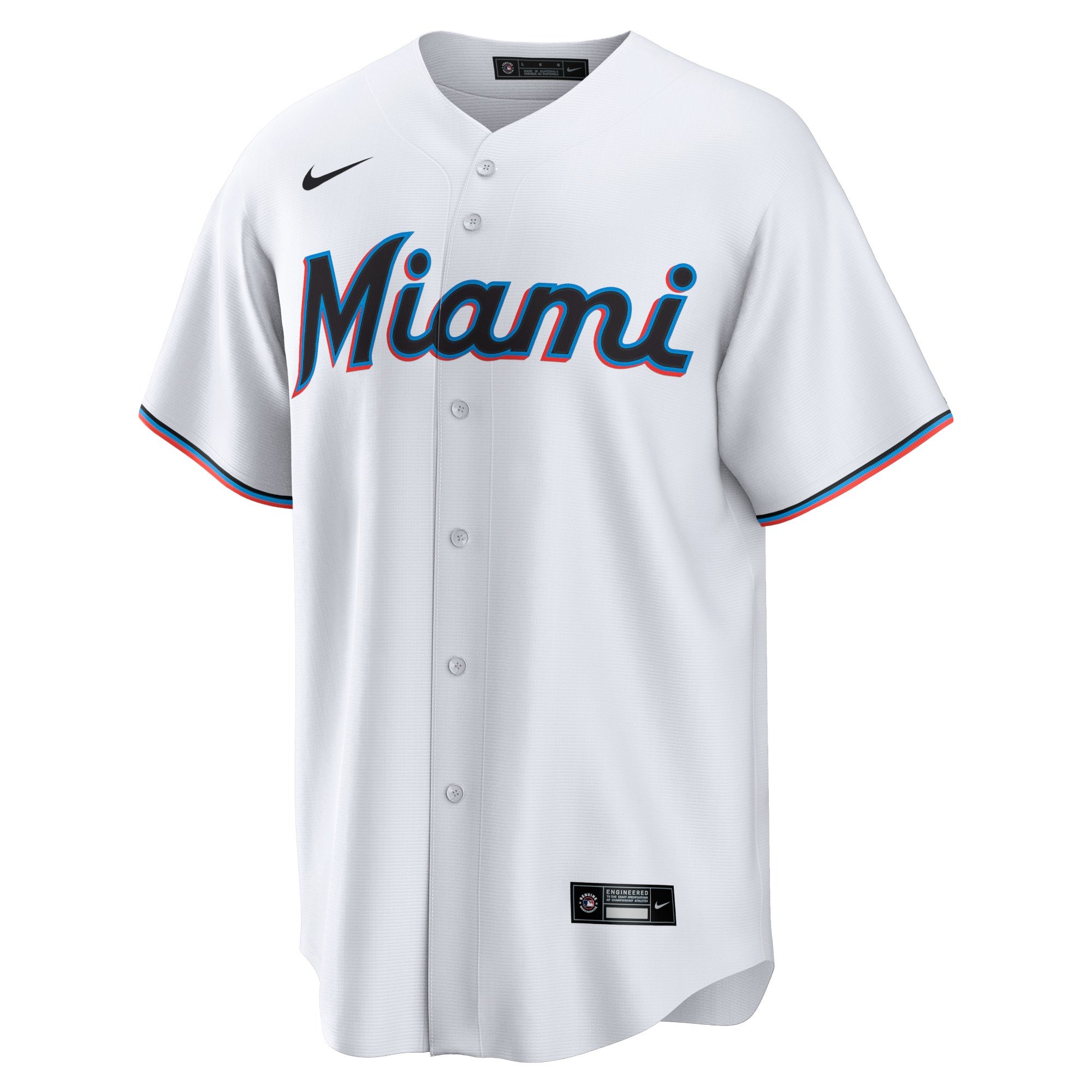 Men's Miami Marlins Tim Anderson  White Home Replica Player Jersey