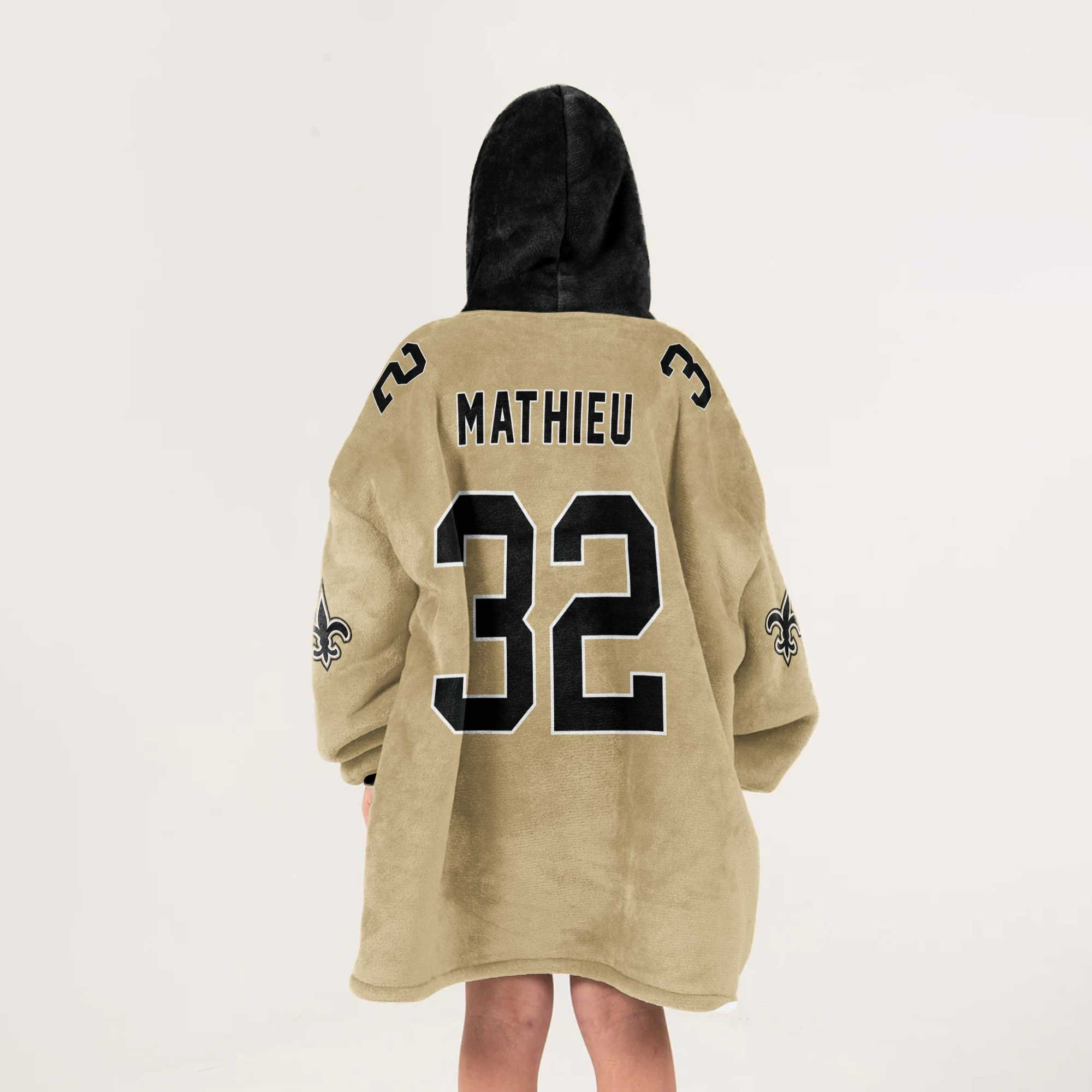 Kid T.M 32 New Orleans Football Unisex Blanket Hoodie