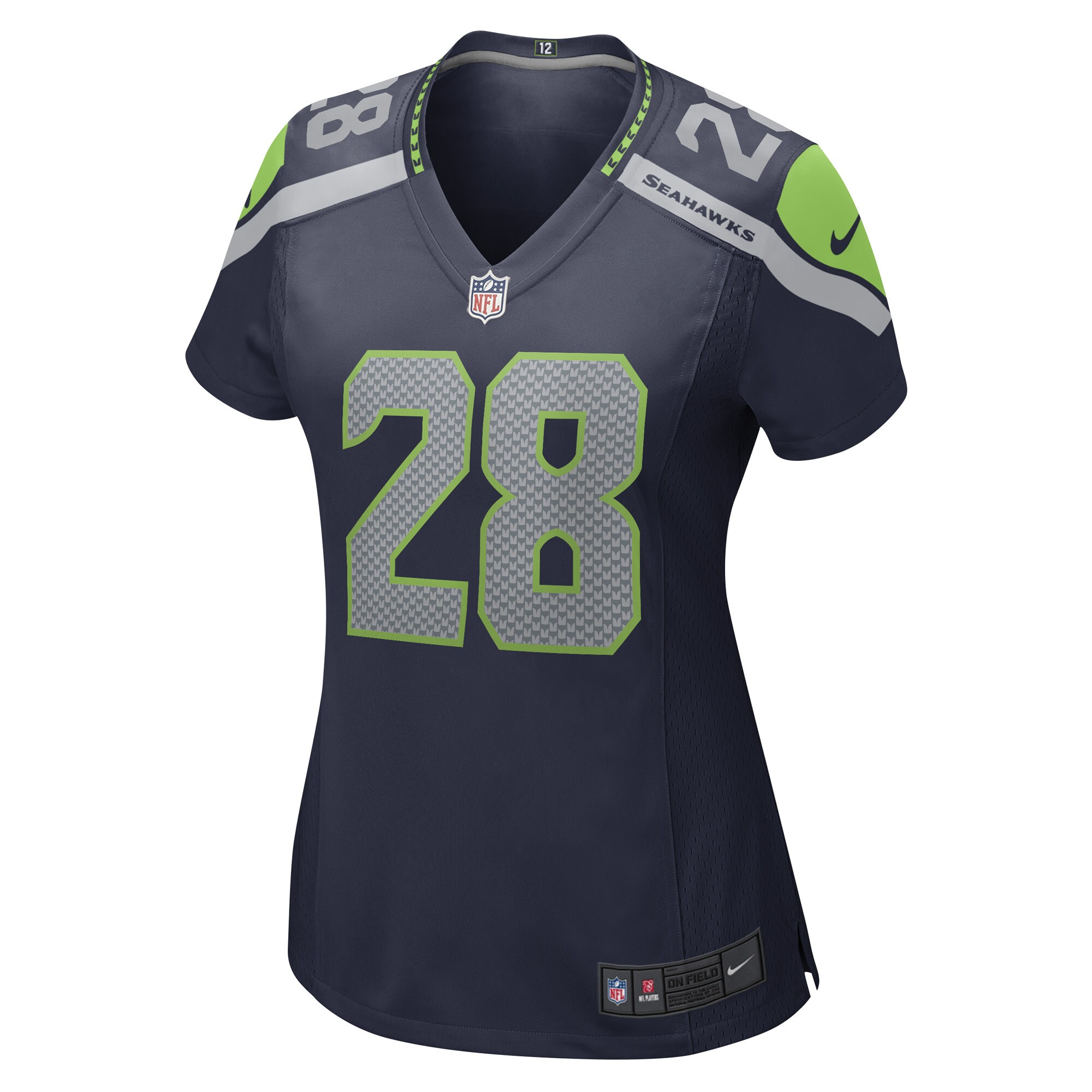 Justin Coleman Seattle Seahawks  Women's Game Player Jersey - College Navy