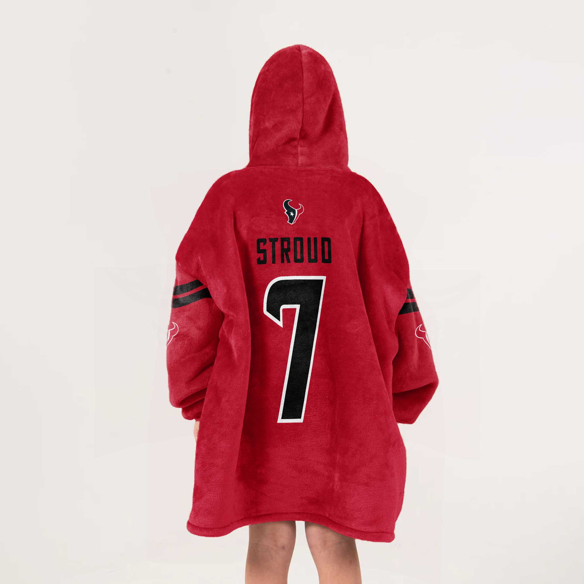 Adult C.S 7 Houston Football Unisex Blanket Hoodie