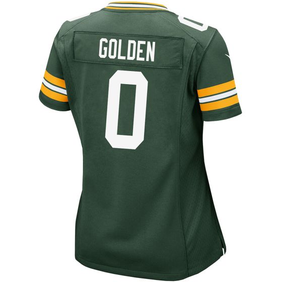 Womens Matthew Golden #0 Green Bay Packers 2025 NFL Draft First Round Pick Game Jersey-Green