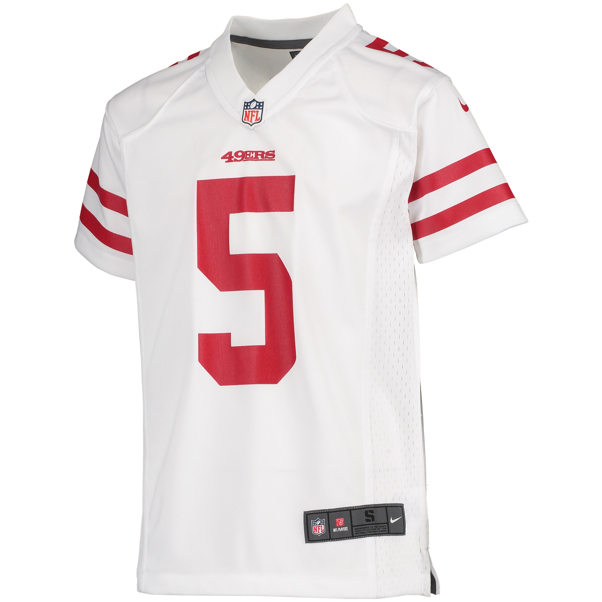 Trey Lance San Francisco 49ers  Youth Player Game Jersey - White