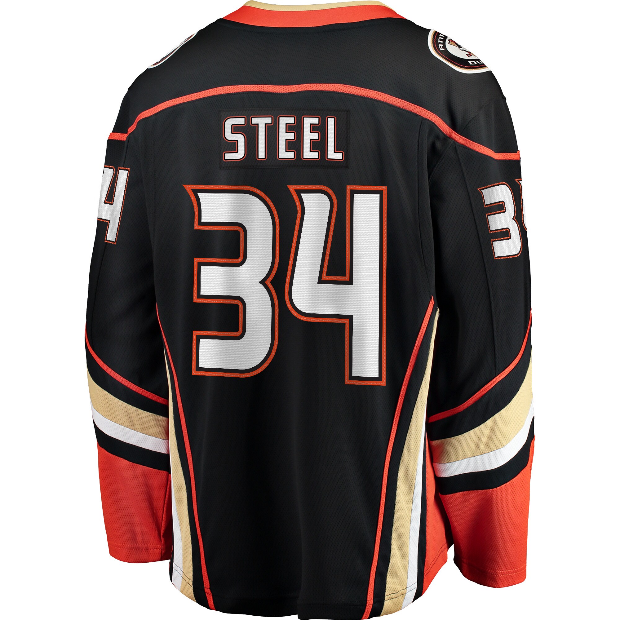 Sam Steel Anaheim Ducks Team Color Breakaway Player Jersey - Black