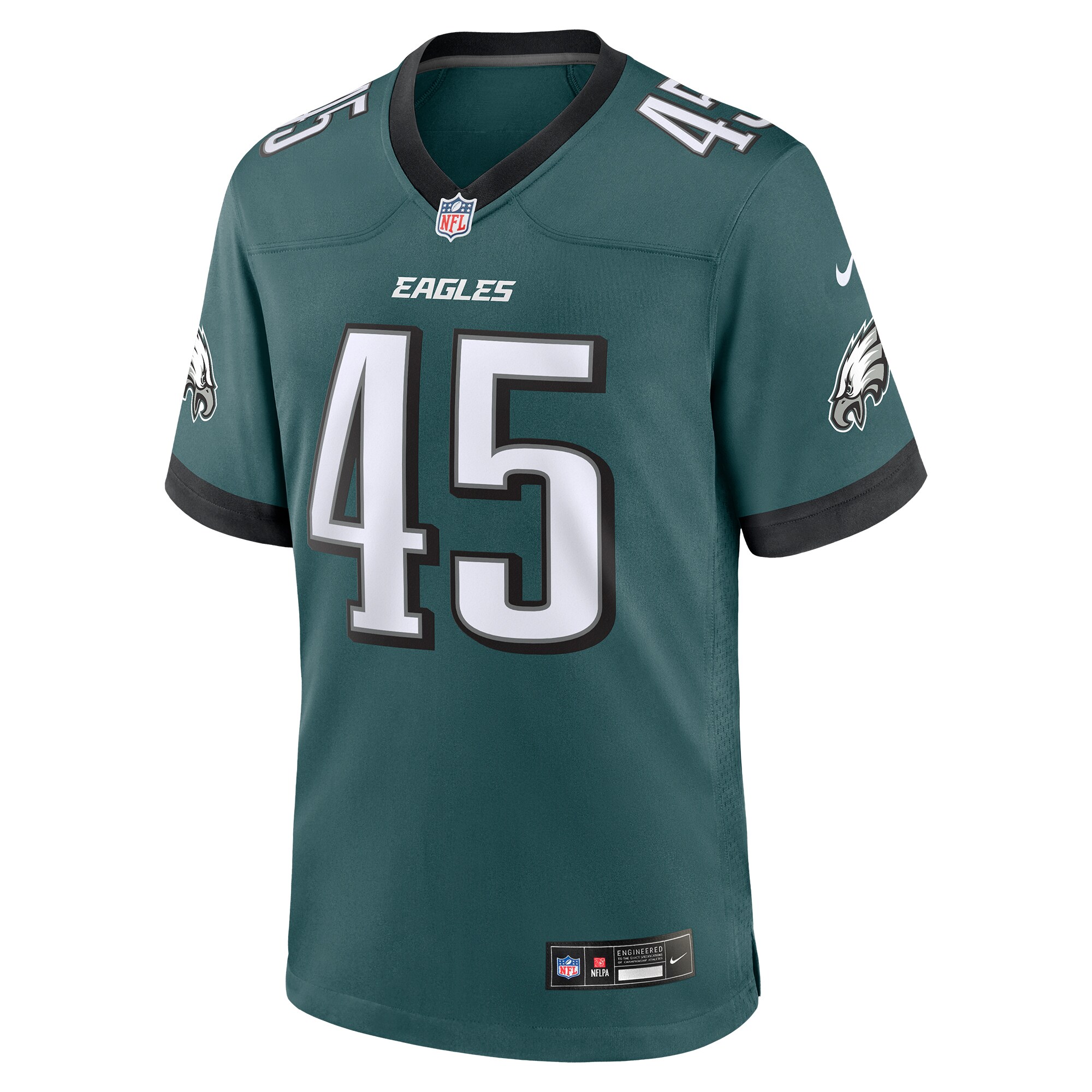 Devin White Philadelphia Eagles  Game Jersey - Midnight Green