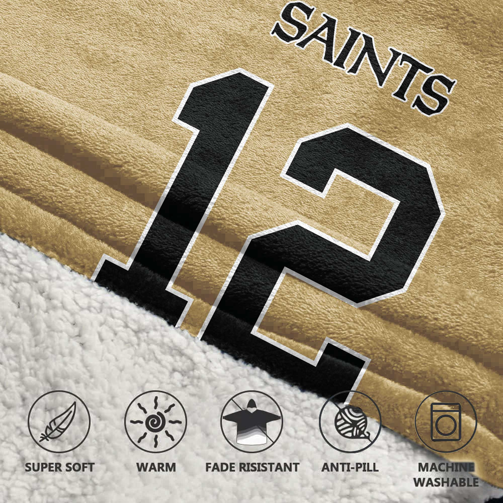 Adult C.O 12 New Orleans Football Unisex Blanket Hoodie