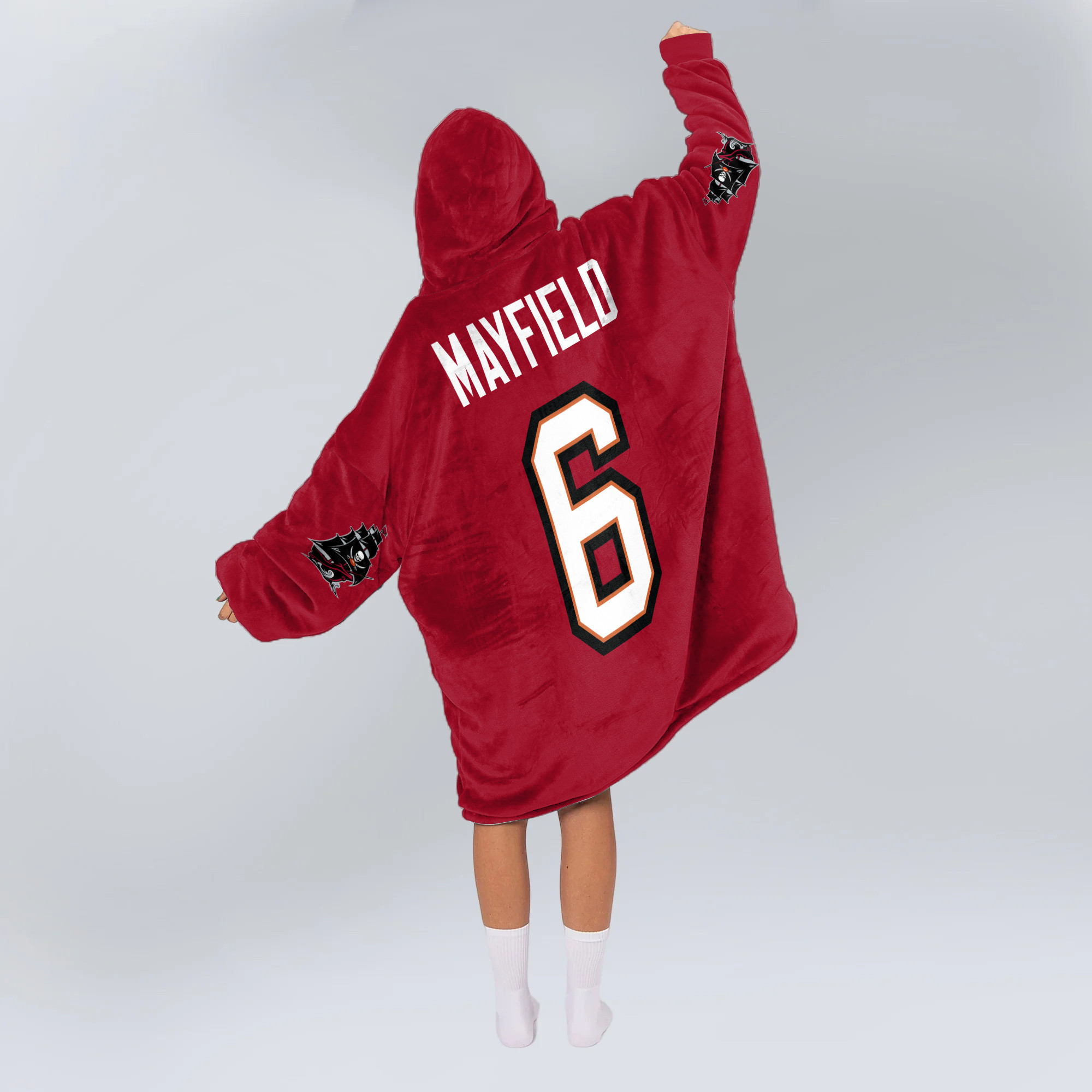 Adult B.M 6 Tampa Bay Football Unisex Blanket Hoodie