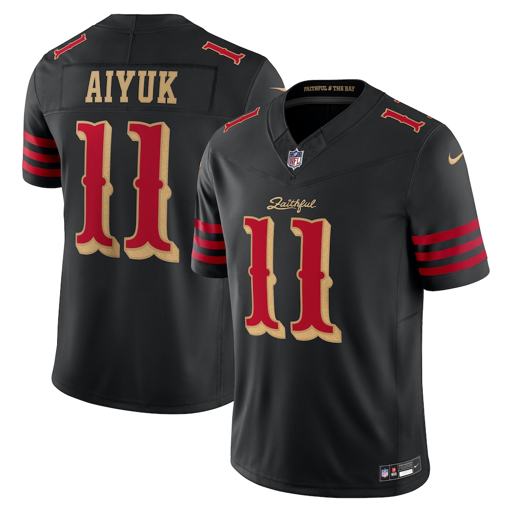 Brandon Aiyuk #11 San Francisco 49ers 2025 Rivalries Collection Limited Jersey - Black