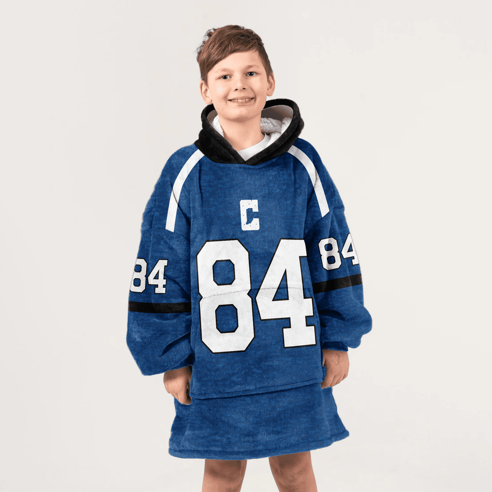 Kid 84 Indianapolis Football Unisex Blanket Hoodie