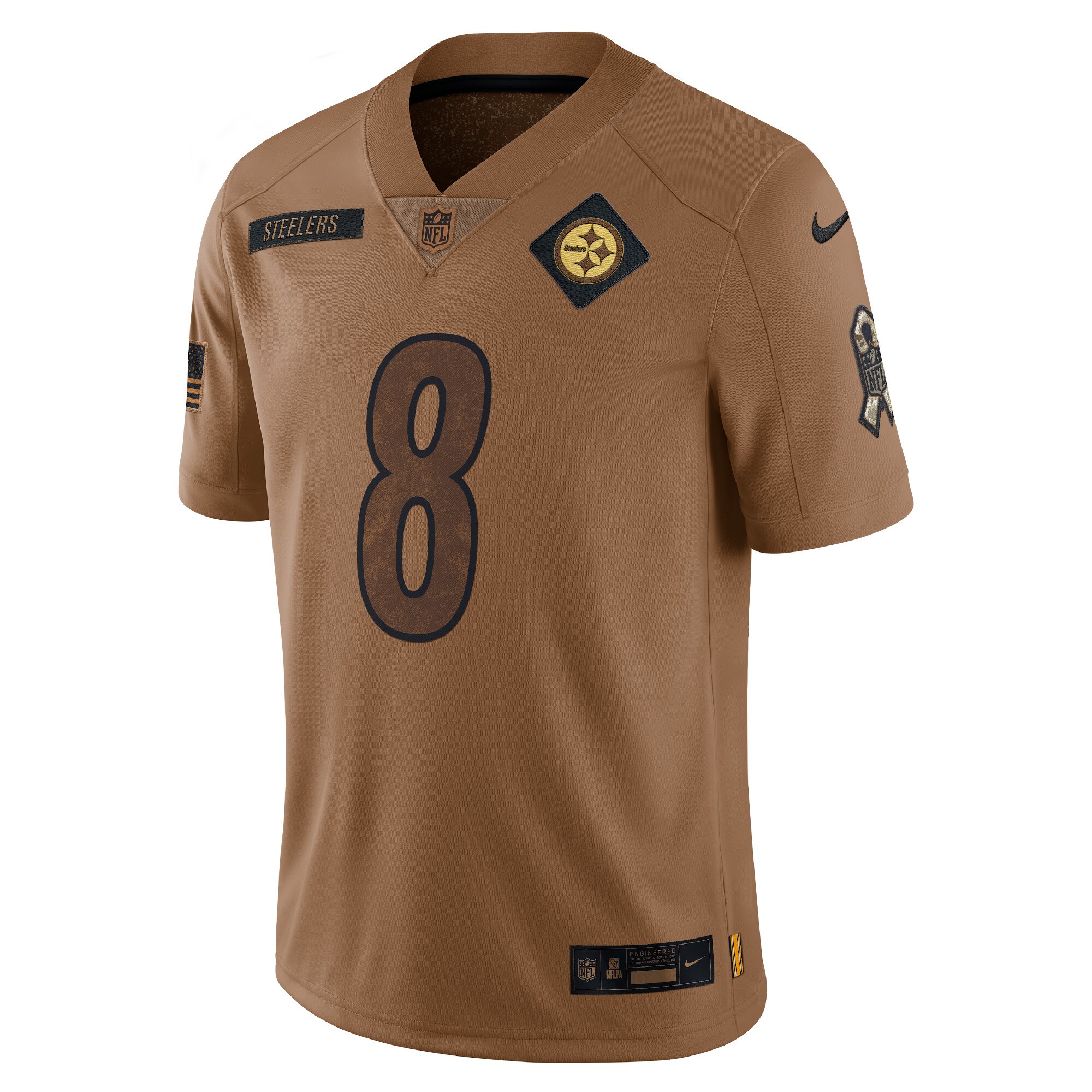 Kenny Pickett Pittsburgh Steelers Women's 2023 Salute To Service Limited Jersey - Brown
