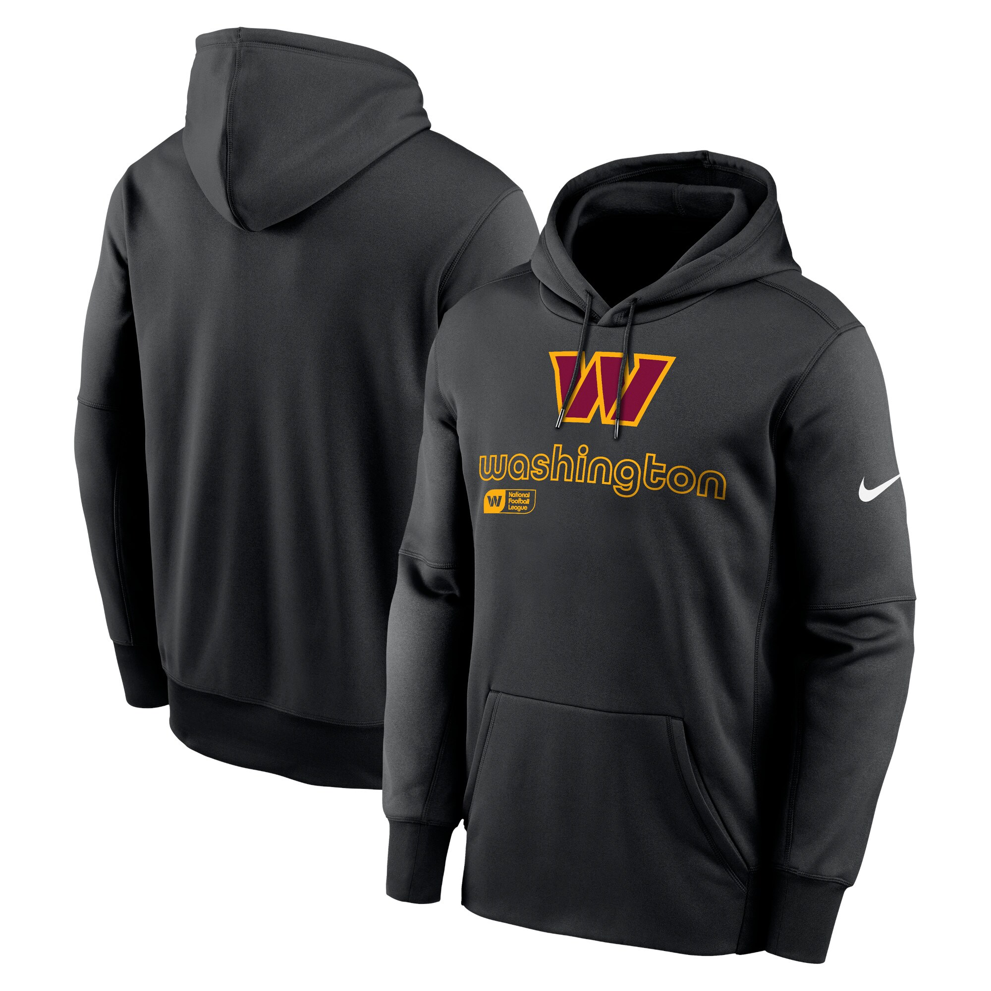 Washington Commanders Performance Pullover Hoodie - Black