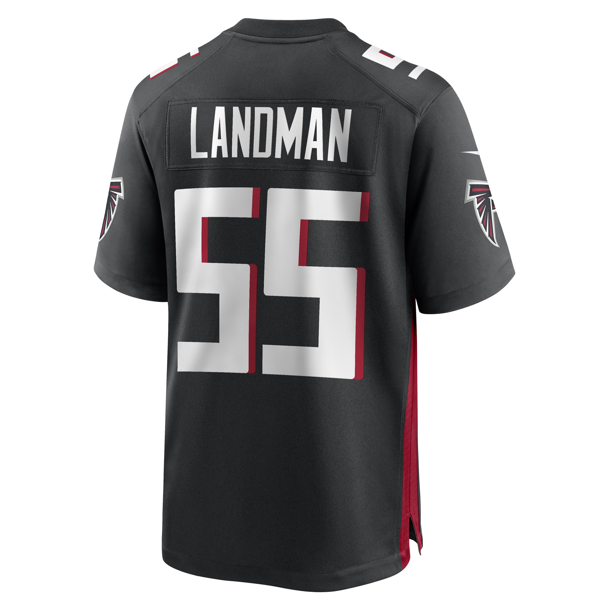 Nate Landman Atlanta Falcons  Game Player Jersey - Black