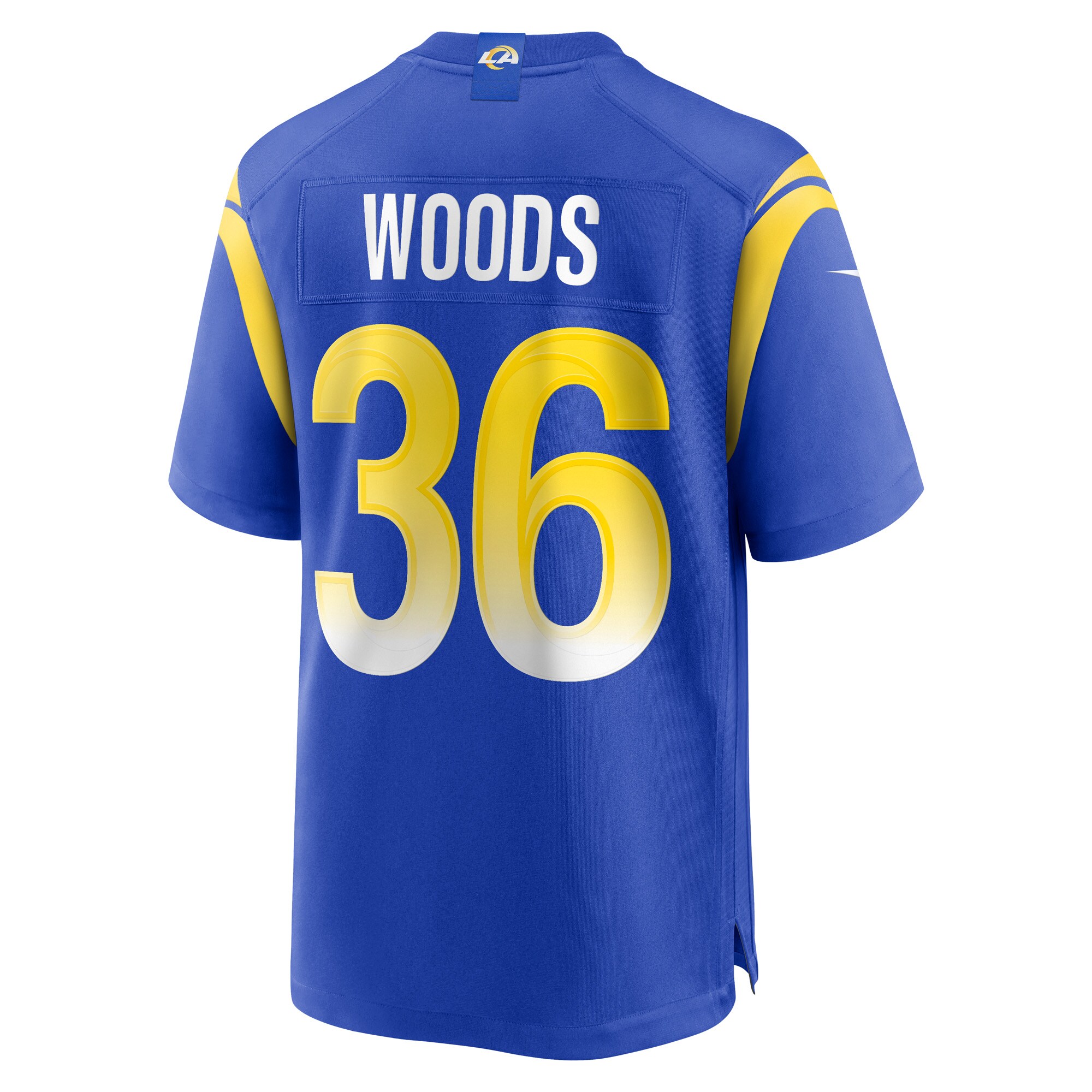 Charles Woods Los Angeles Rams Game Jersey -  Royal