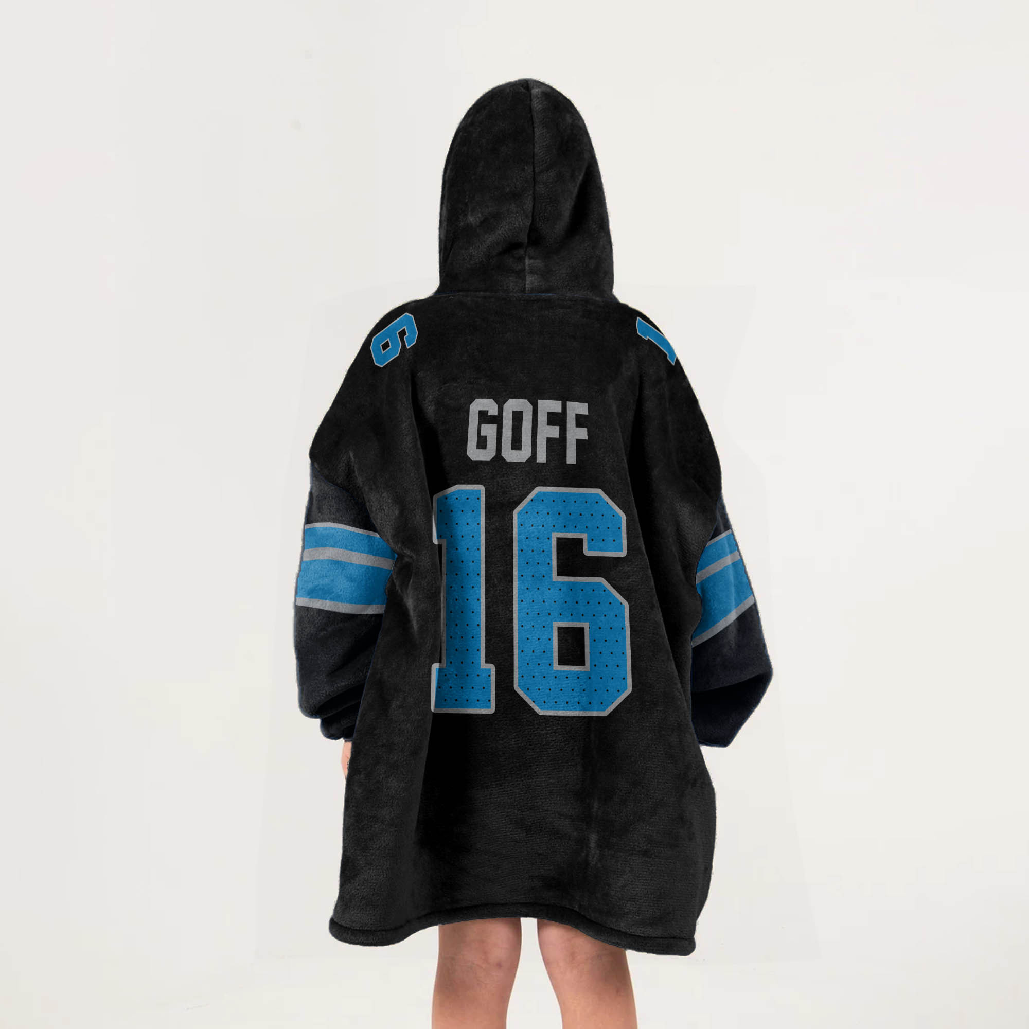 Adult J G 16 Detroit Lions Football Unisex Blanket Hoodie