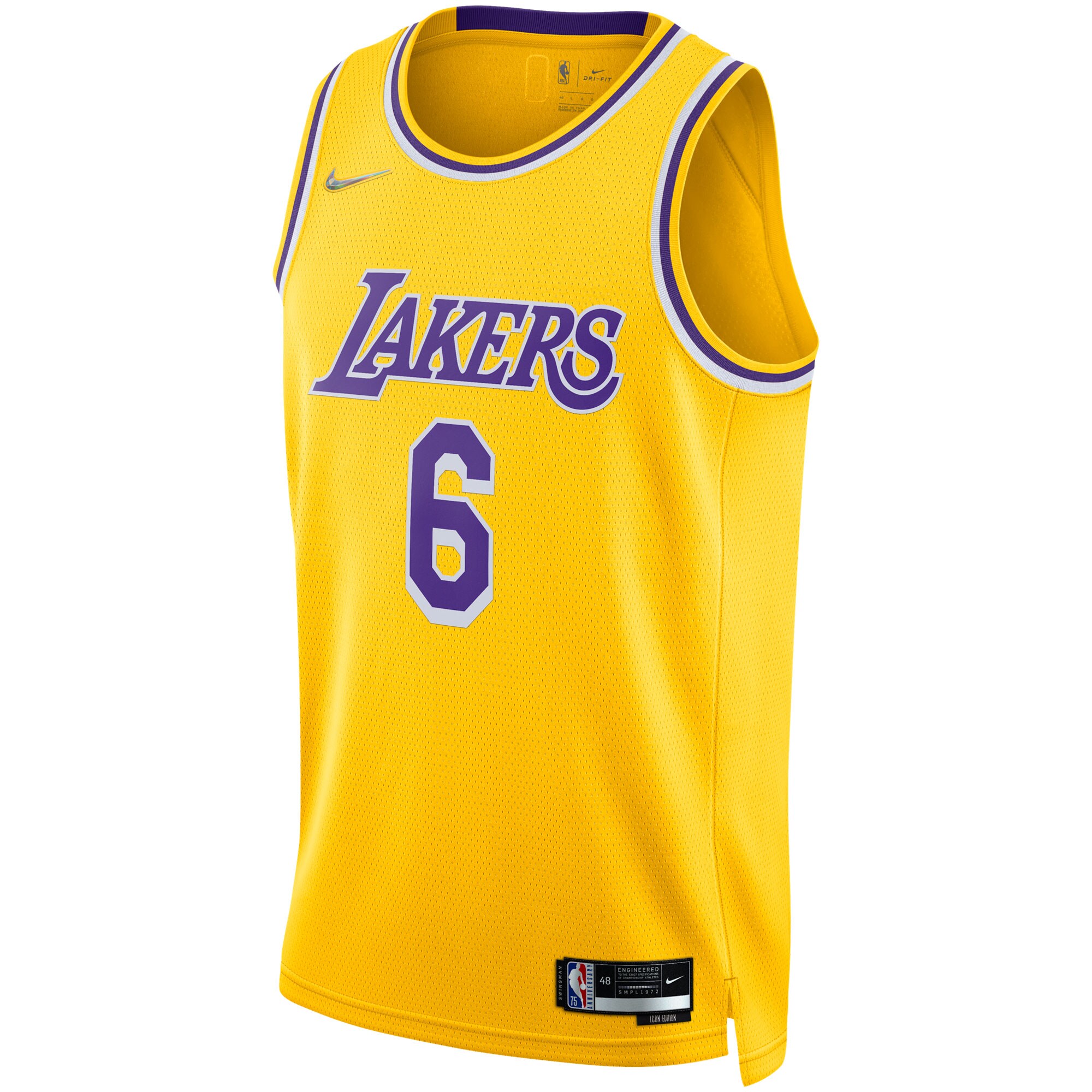 LeBron James Los Angeles Lakers 2021/22 Diamond Swingman Jersey - Icon Edition - Gold