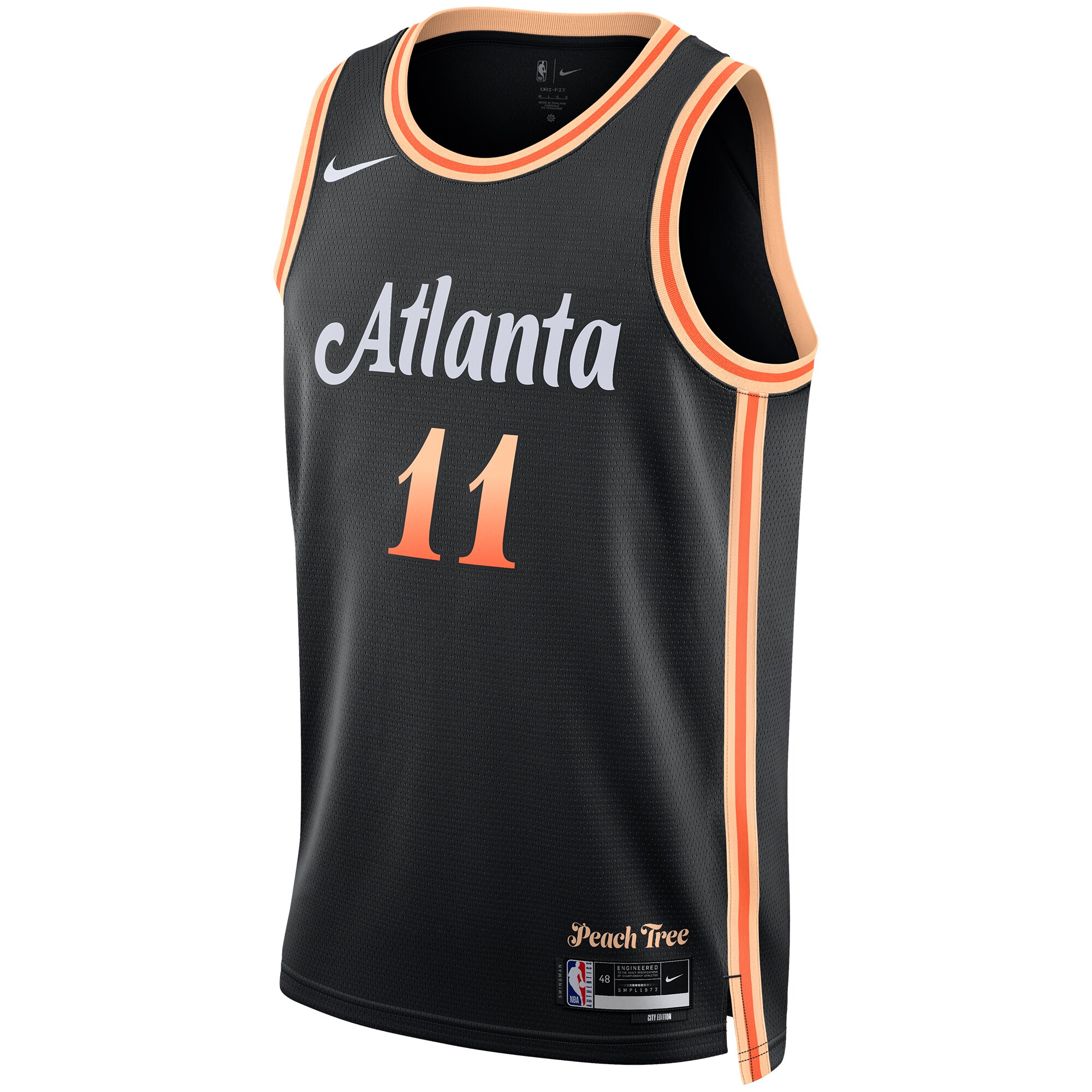 Trae Young Atlanta Hawks  Unisex 2022/23 Swingman Jersey - City Edition - Black