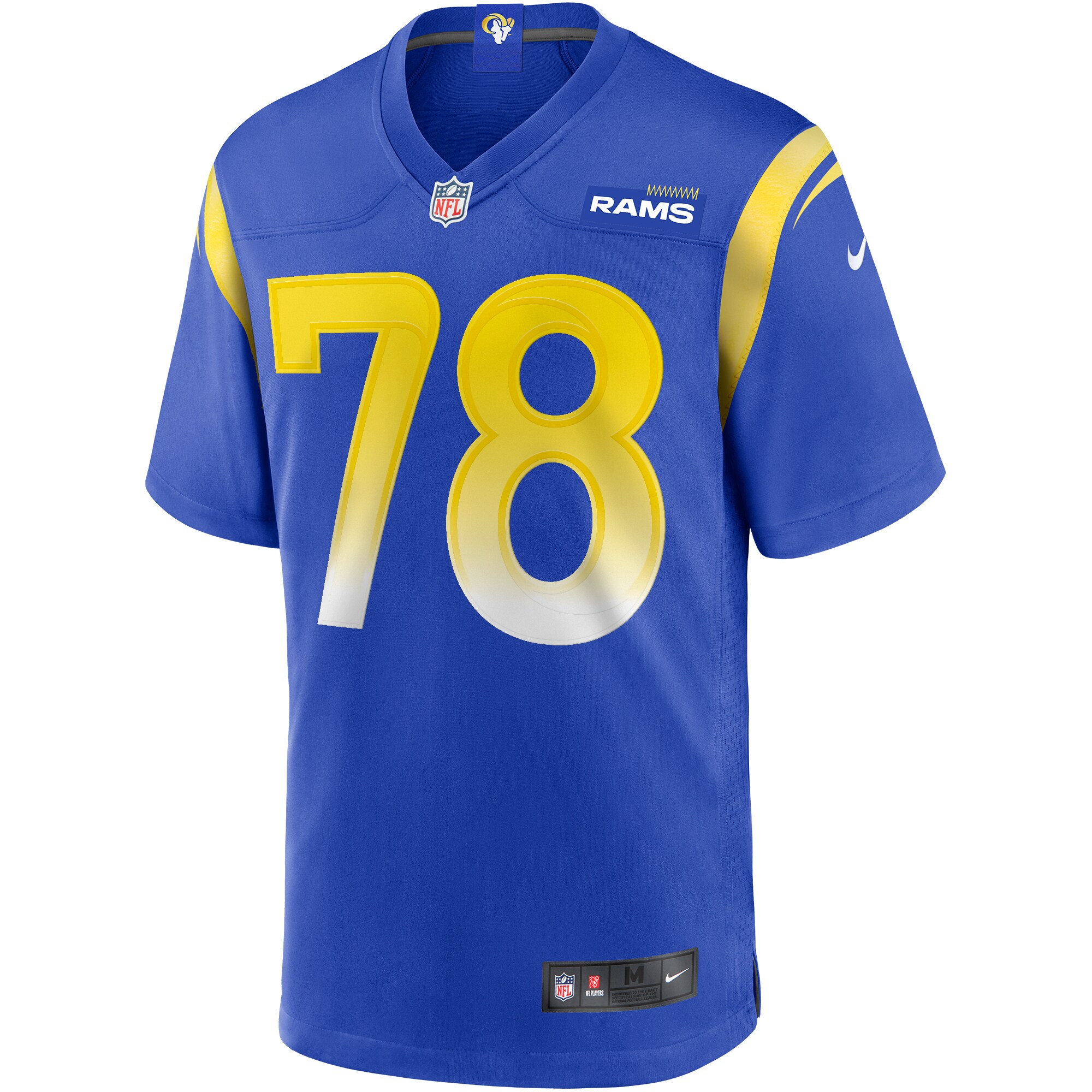 Jackie Slater Los Angeles Rams Game Retired Player Jersey - Royal