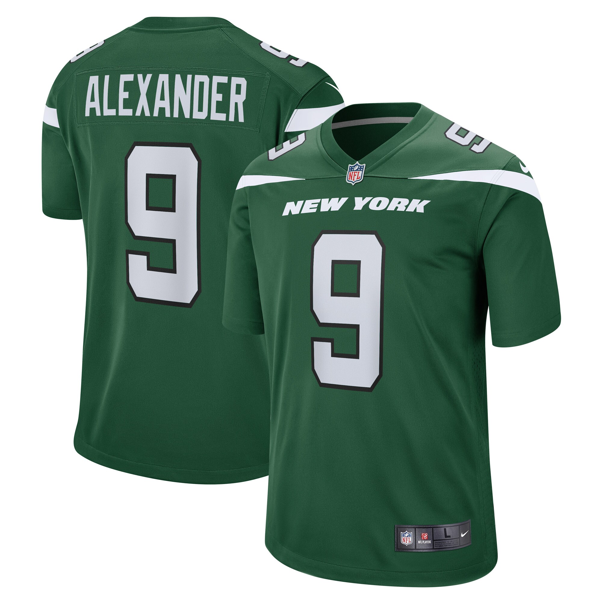 Kwon Alexander New York Jets  Game Player Jersey - Gotham Green