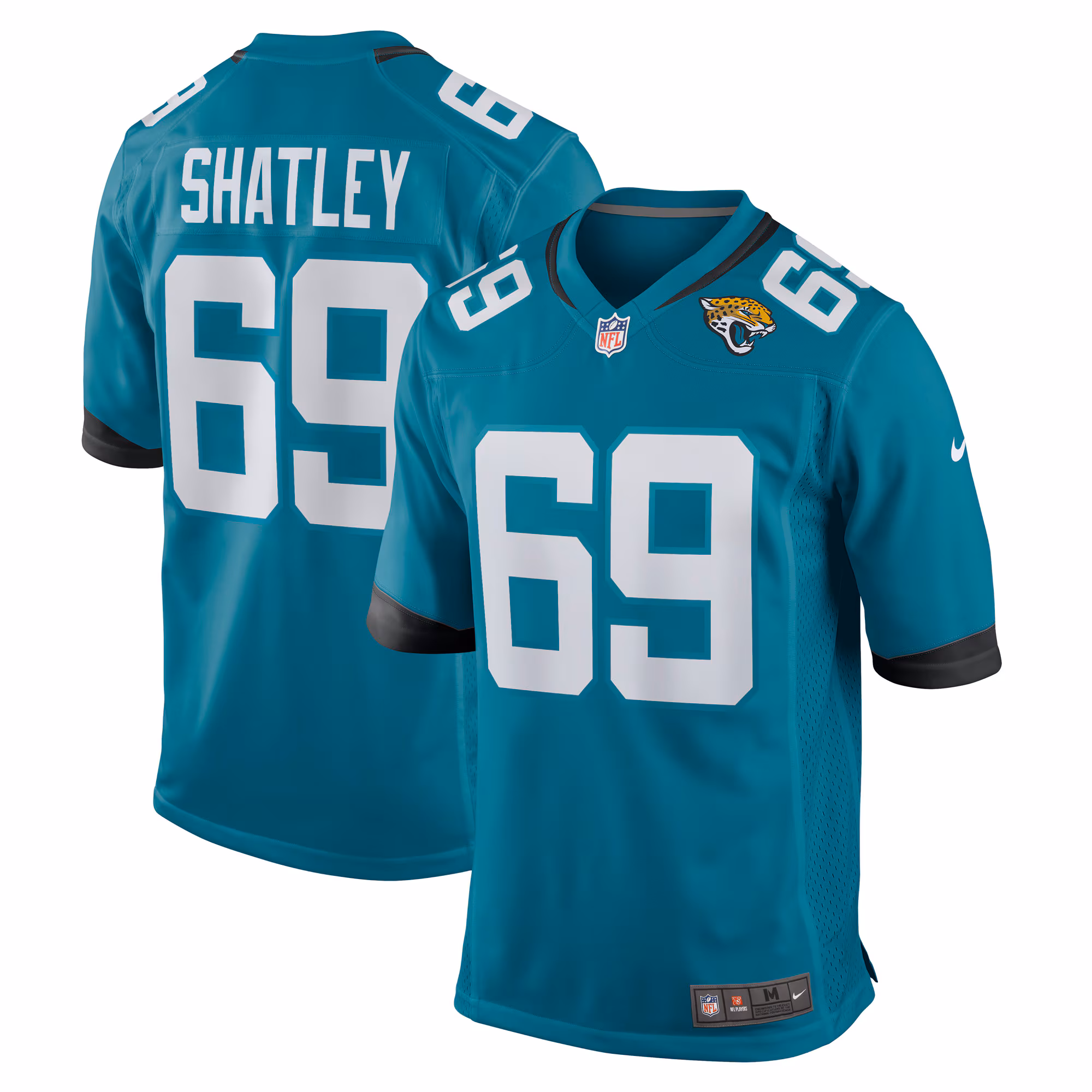 Tyler Shatley Jacksonville Jaguars Game Jersey - Teal