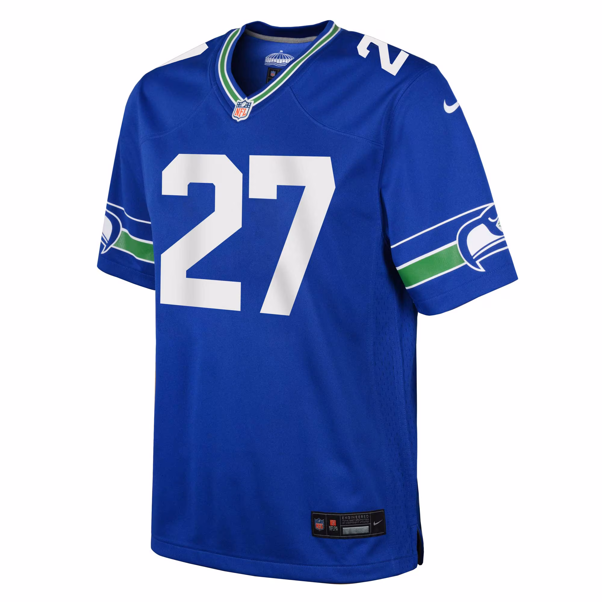 Tariq Woolen Seattle Seahawks Youth Alternate Player Game Jersey - Royal