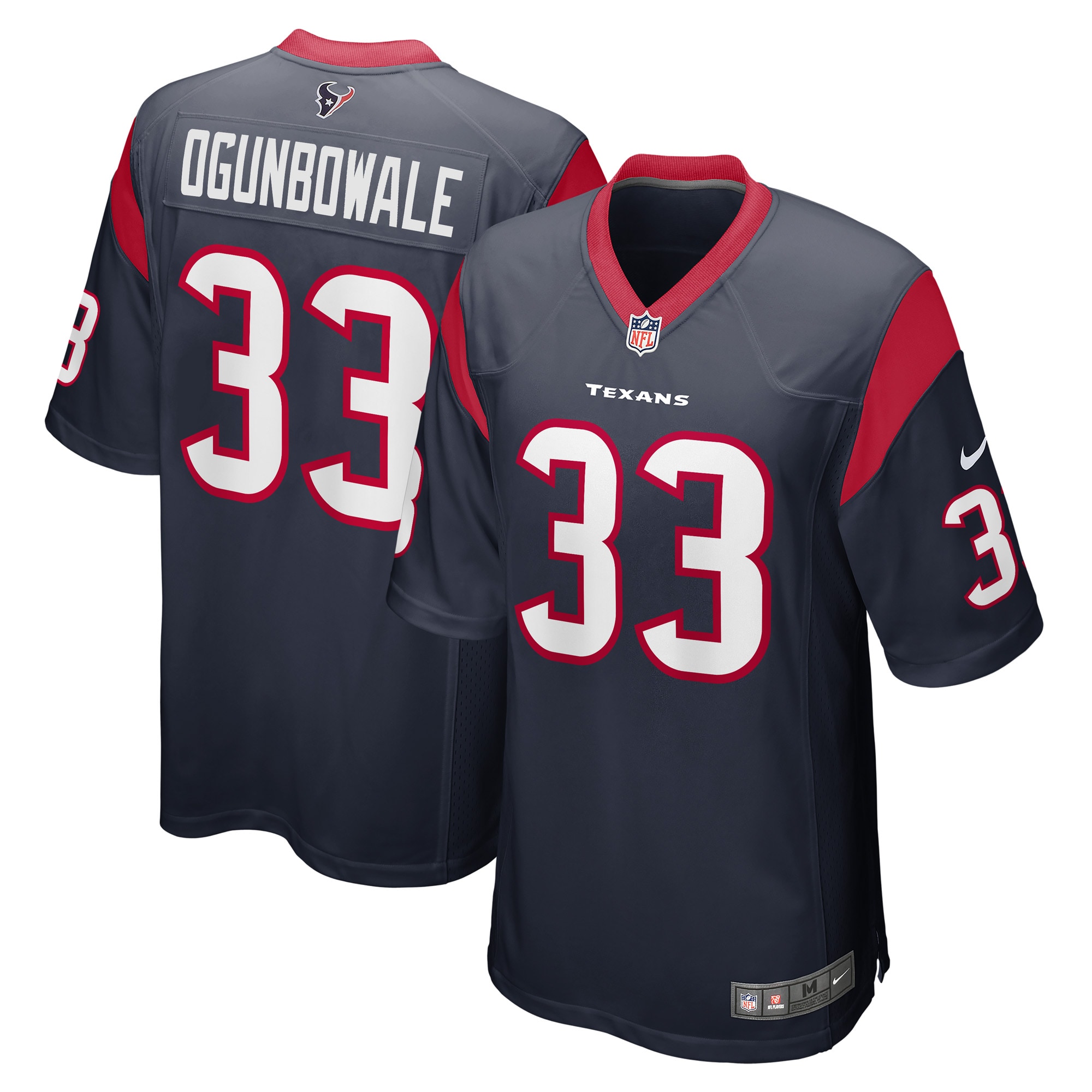 Dare Ogunbowale Houston Texans  Game Player Jersey - Navy