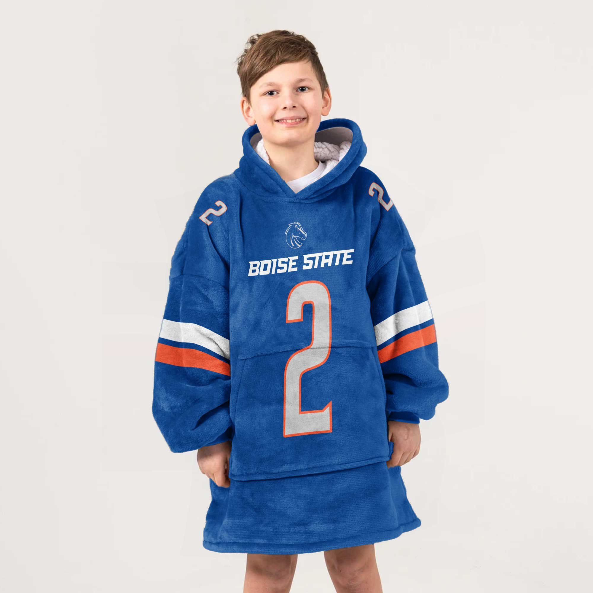 Adult 2 Boise State Football Unisex Blanket Hoodie