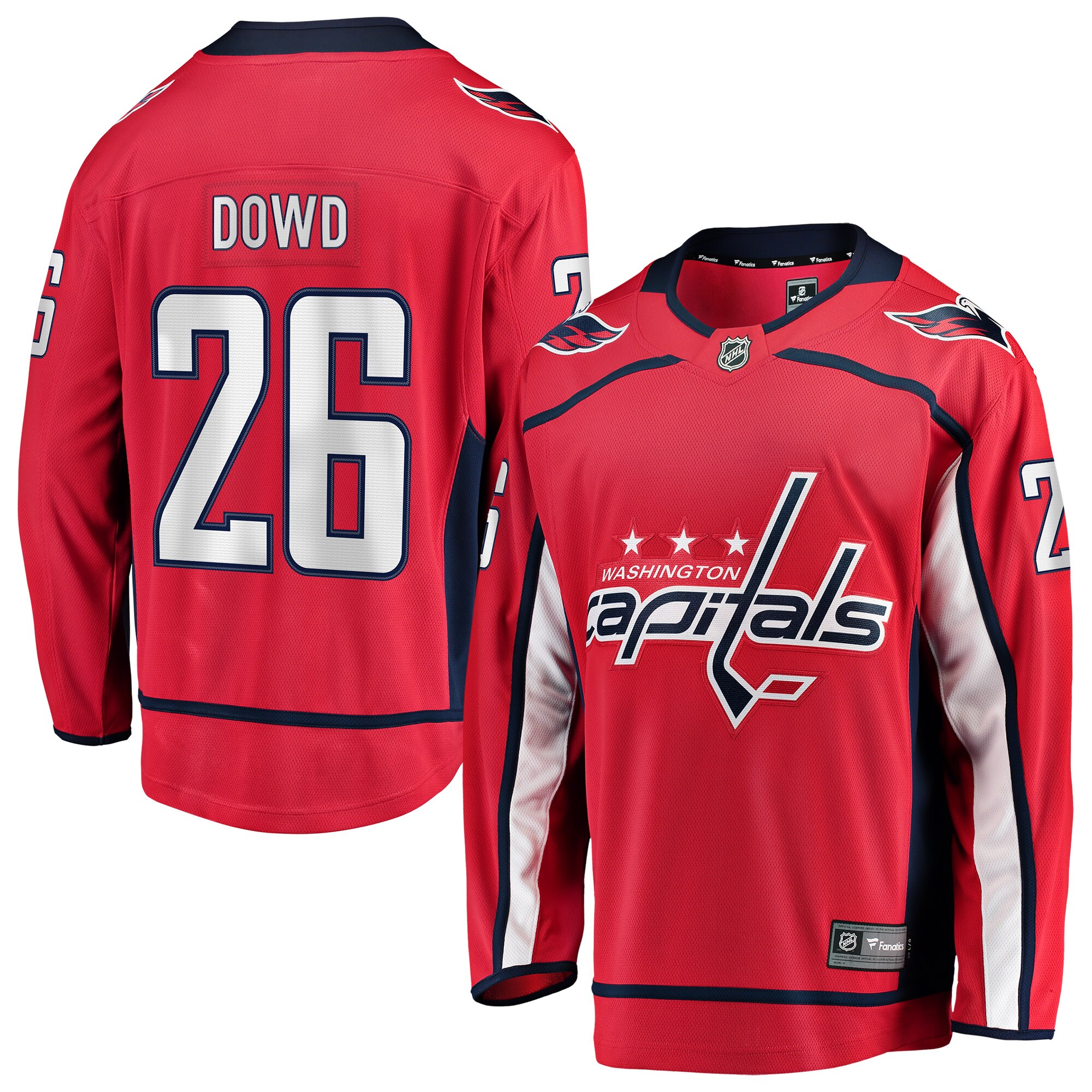 Nic Dowd Washington Capitals Home Breakaway Player Jersey - Red