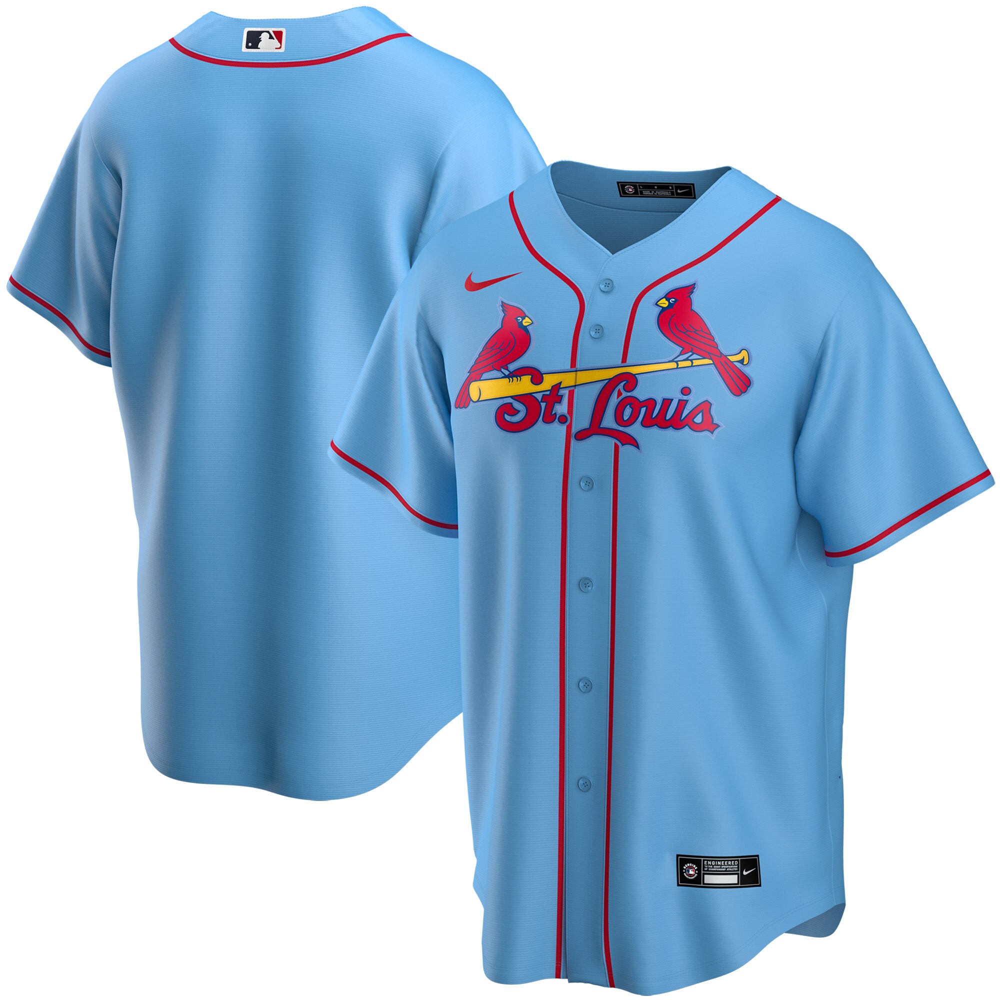 St.Louis Cardinals  Youth Alternate Replica Team Jersey - Light Blue