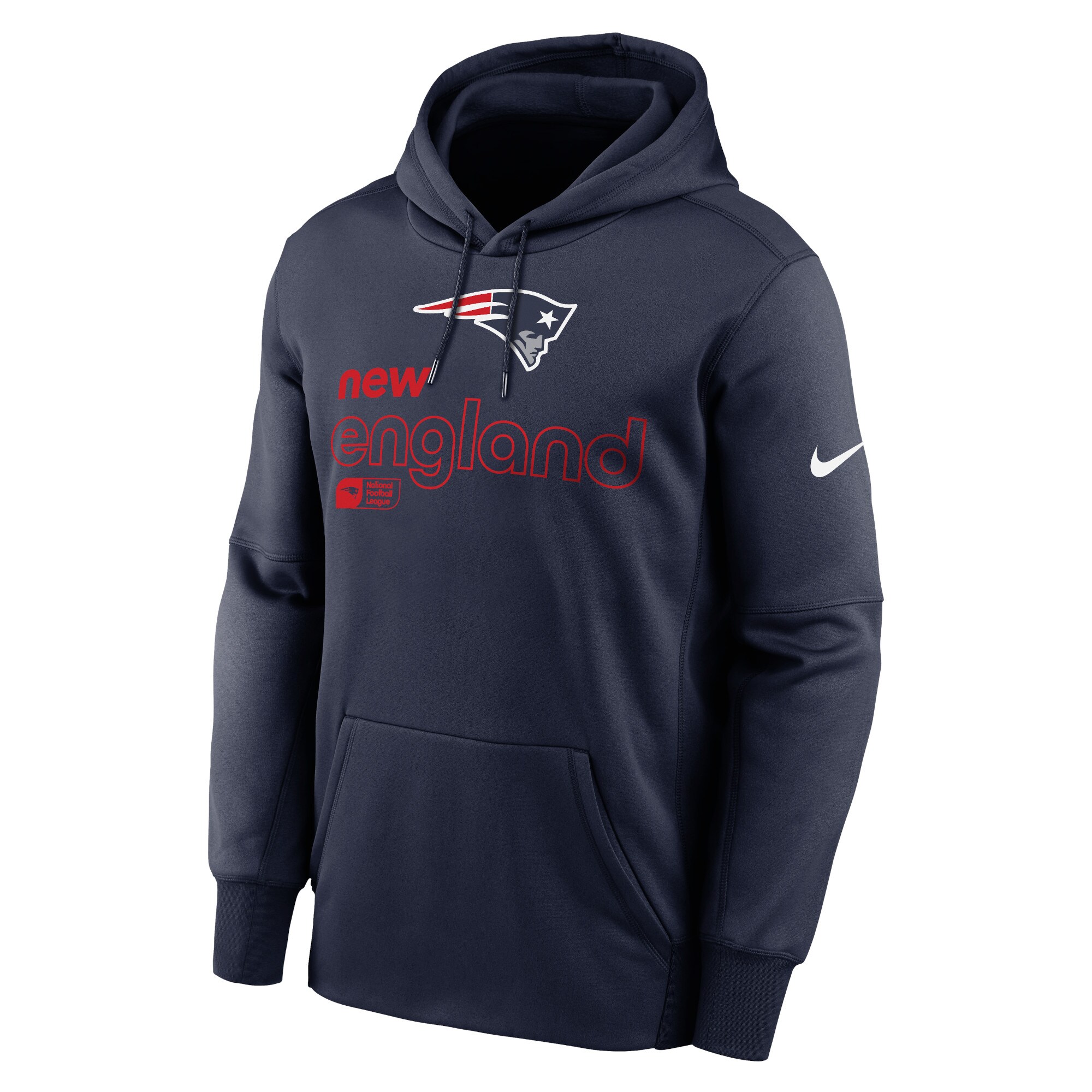 New England Patriots Performance Pullover Hoodie - Navy