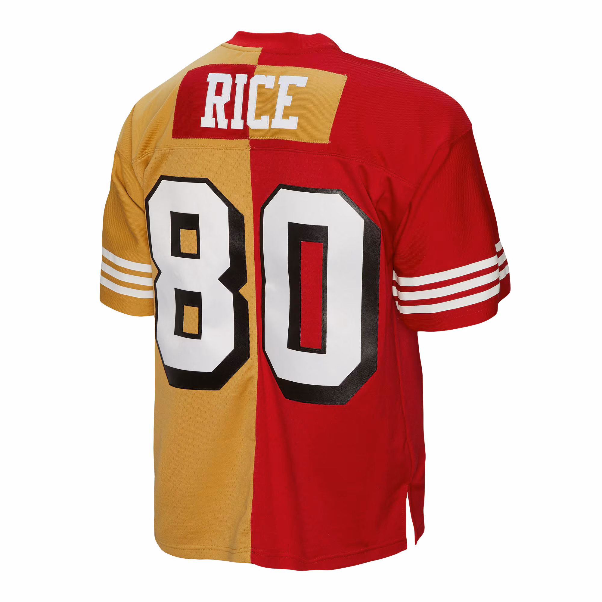 Jerry Rice San Francisco 49ers 1994 Split Legacy Replica Jersey - Scarlet/Gold