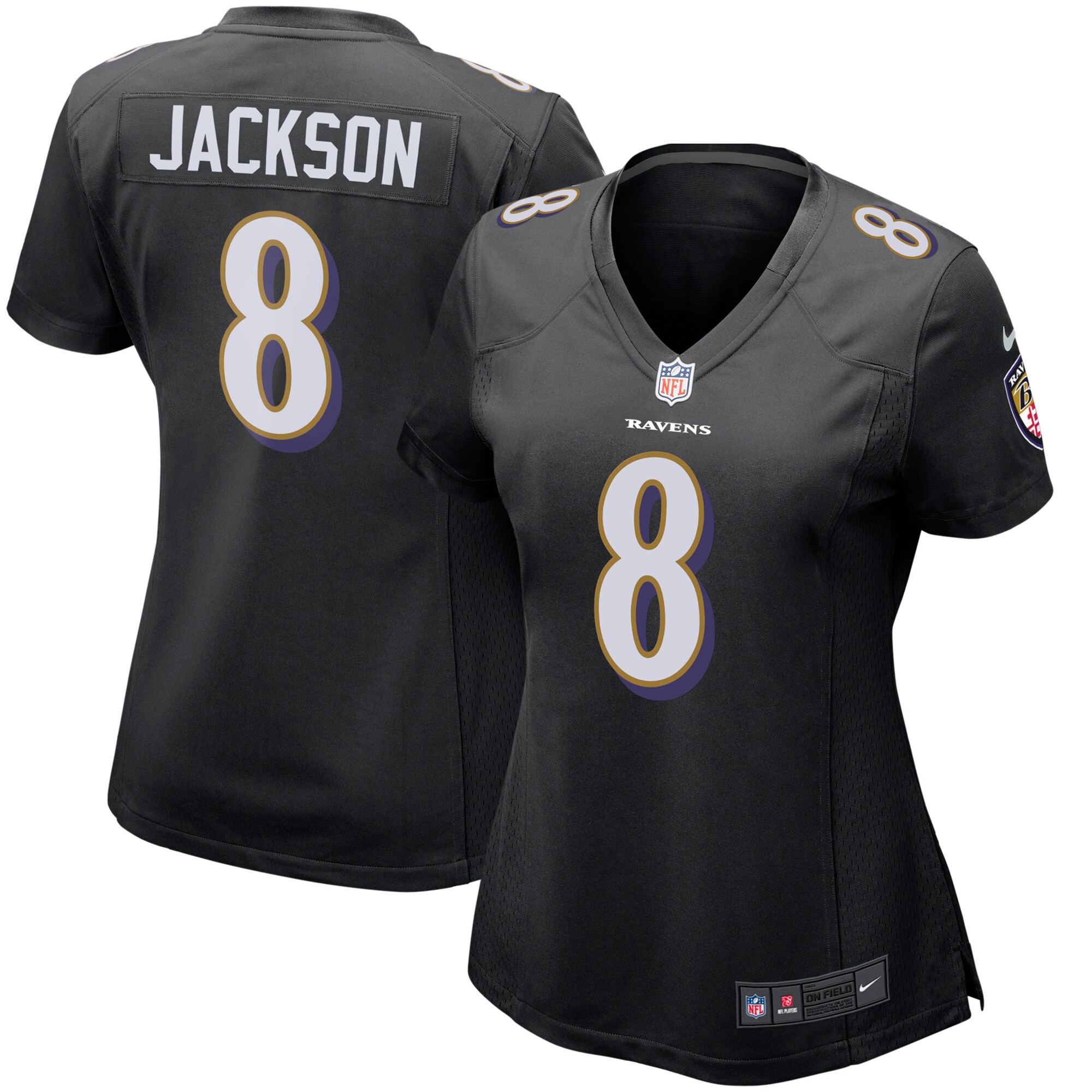 Lamar Jackson Baltimore Ravens Women's Game Event Jersey - Black