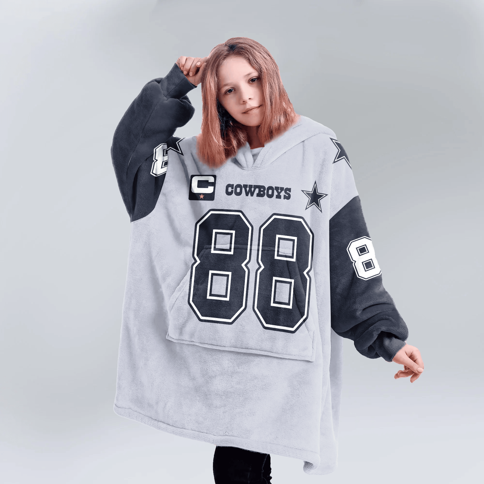 Kid C.L 88 Captain Dallas Football Unisex Blanket Hoodie