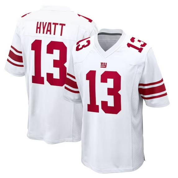 Men's New York Giants #13 Jalin Hyatt White 2025 Limited Stitched Jersey