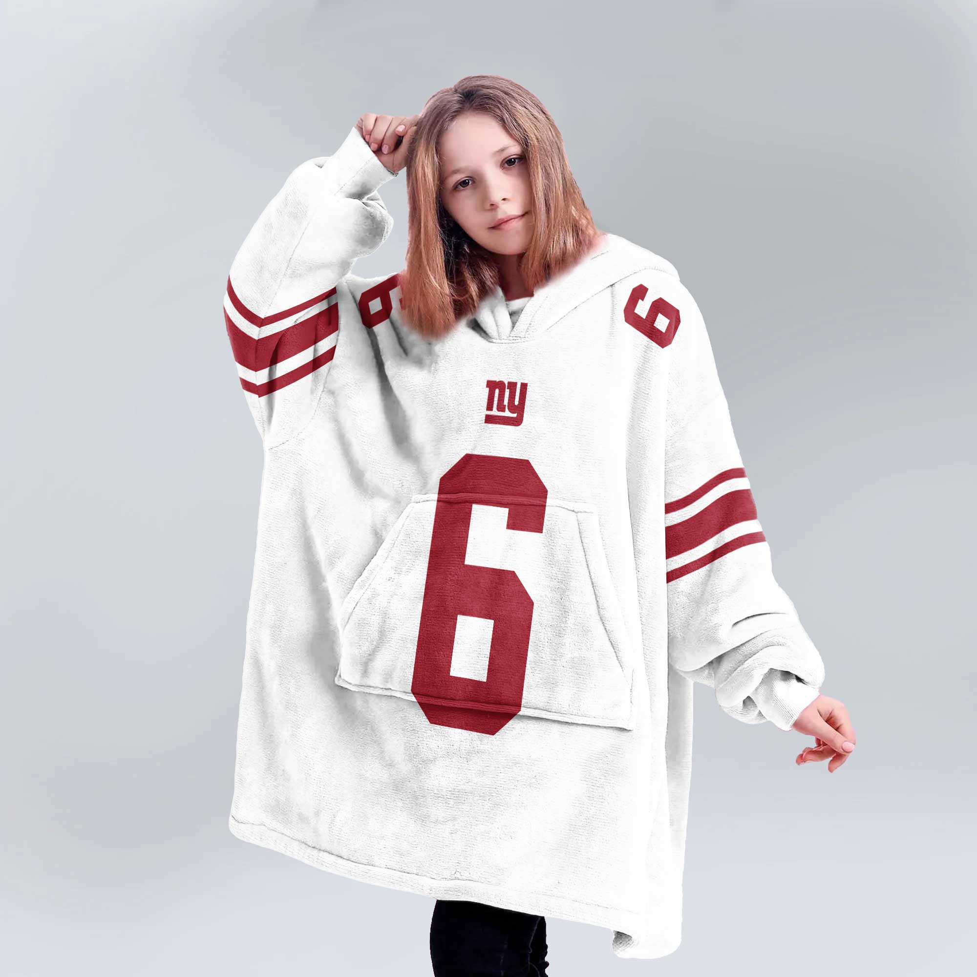 J.D 6 New York G Football Unisex Blanket Hoodie