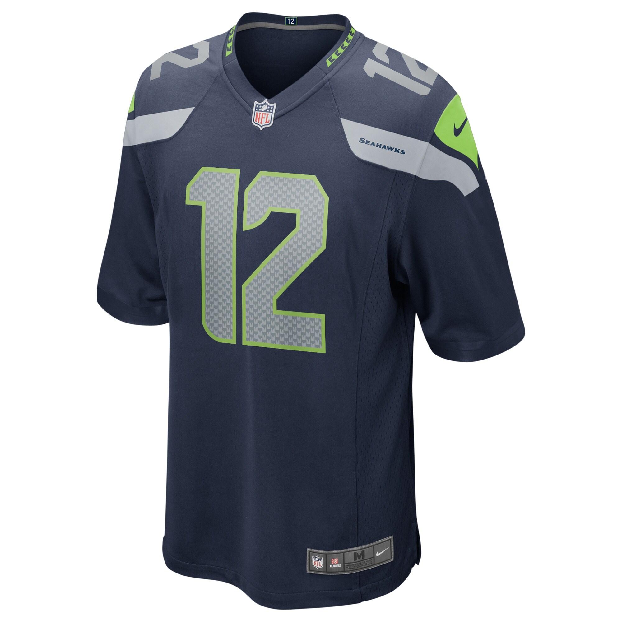 12s Seattle Seahawks  Game Jersey - College Navy