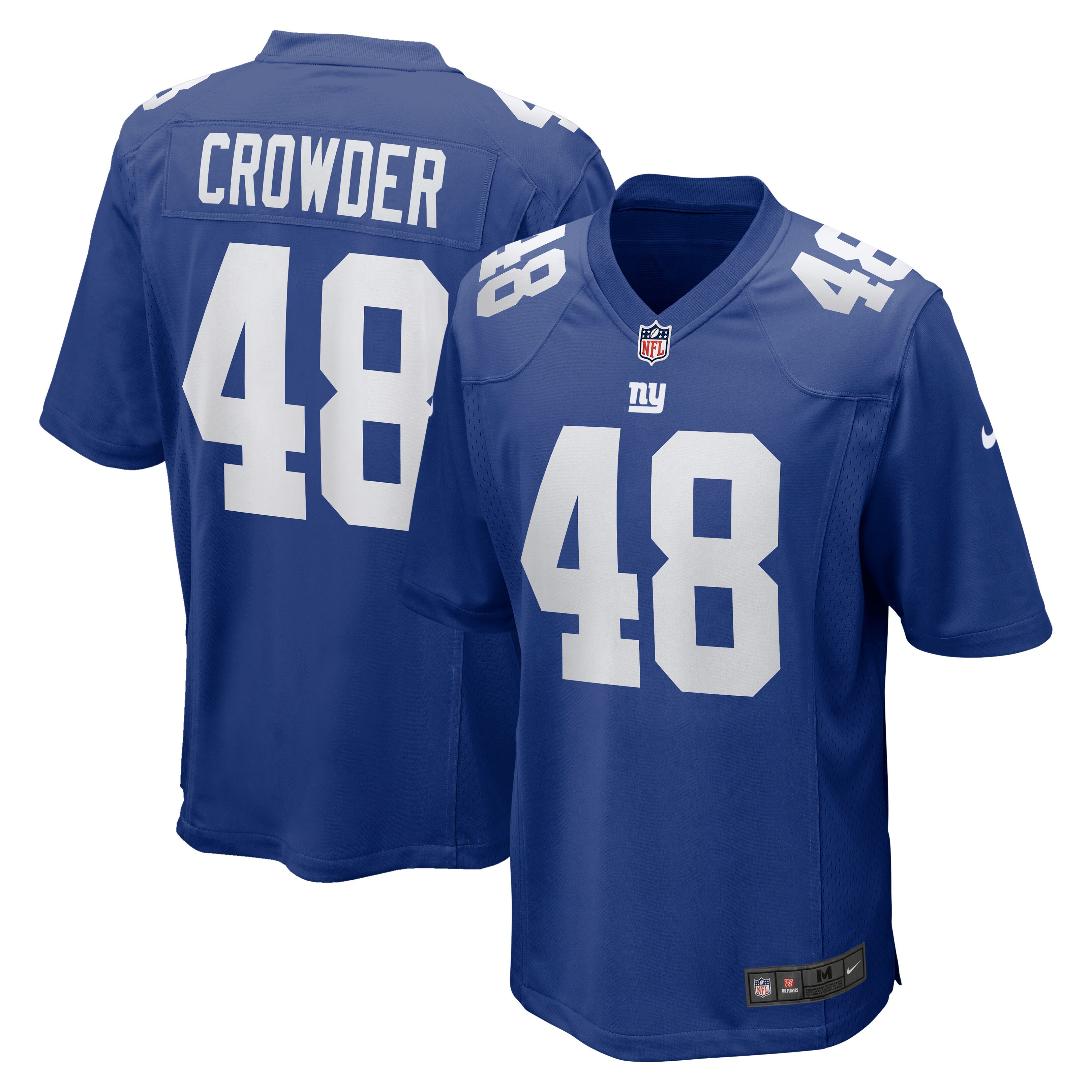 Tae Crowder New York Giants  Team Game Jersey - Royal