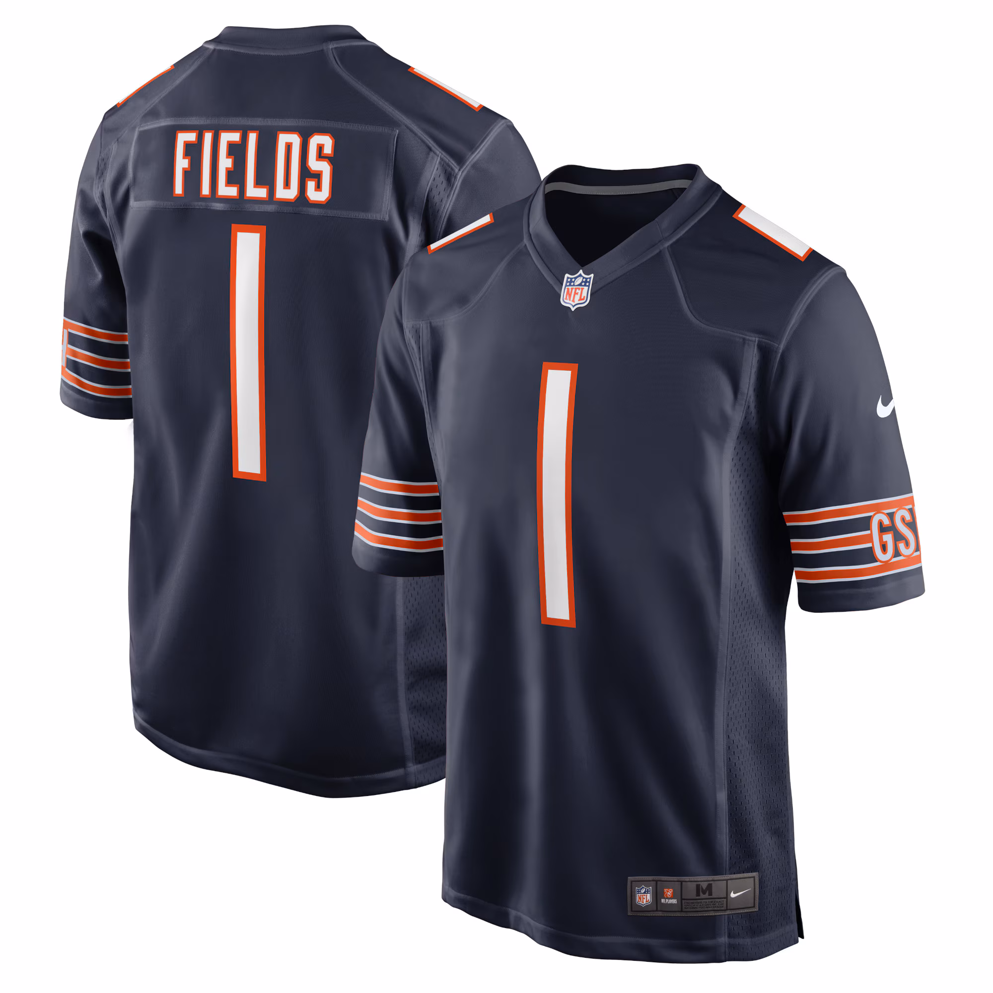 Justin Fields Chicago Bears Player Game Jersey - Navy
