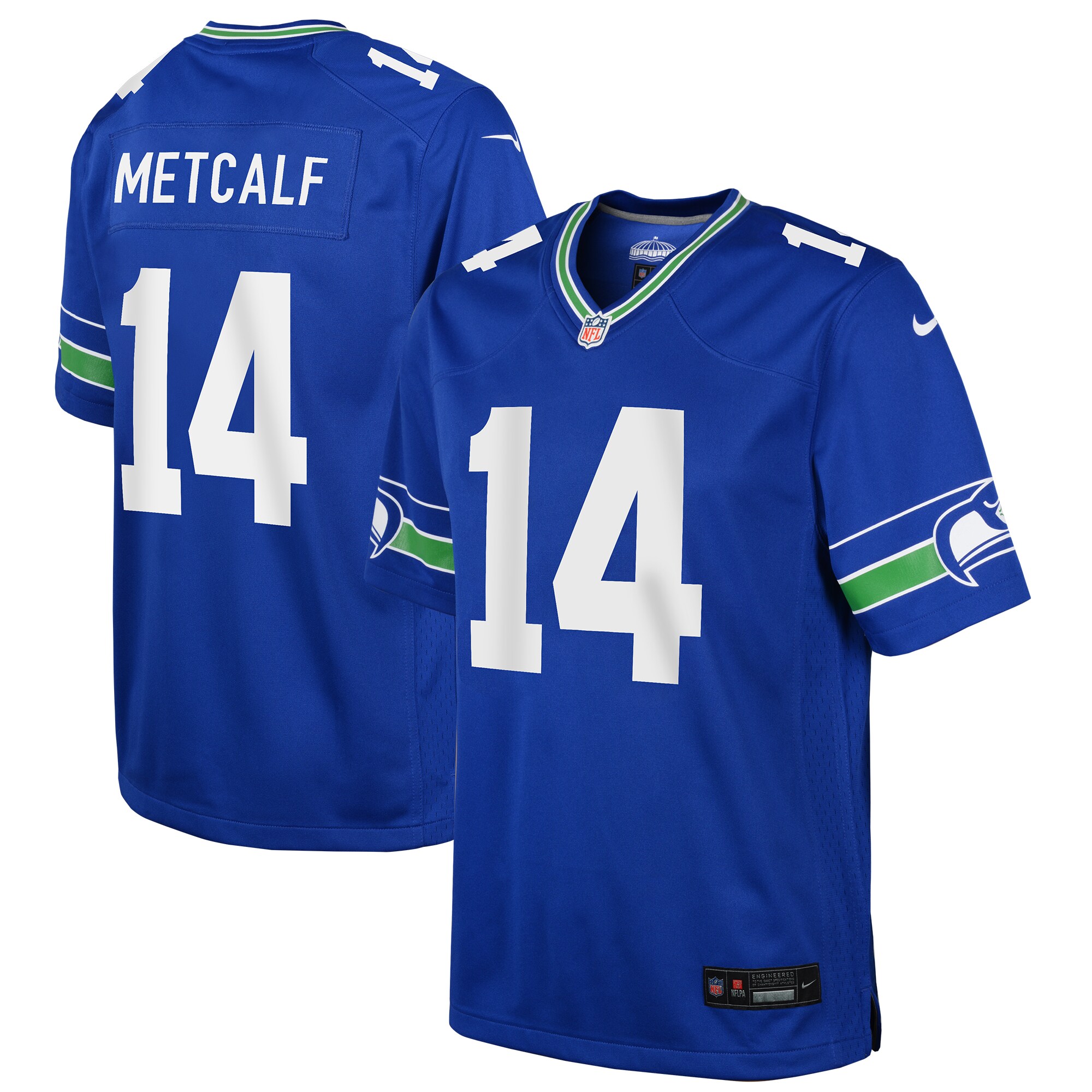 DK Metcalf Seattle Seahawks Youth Game Jersey - Neon Green